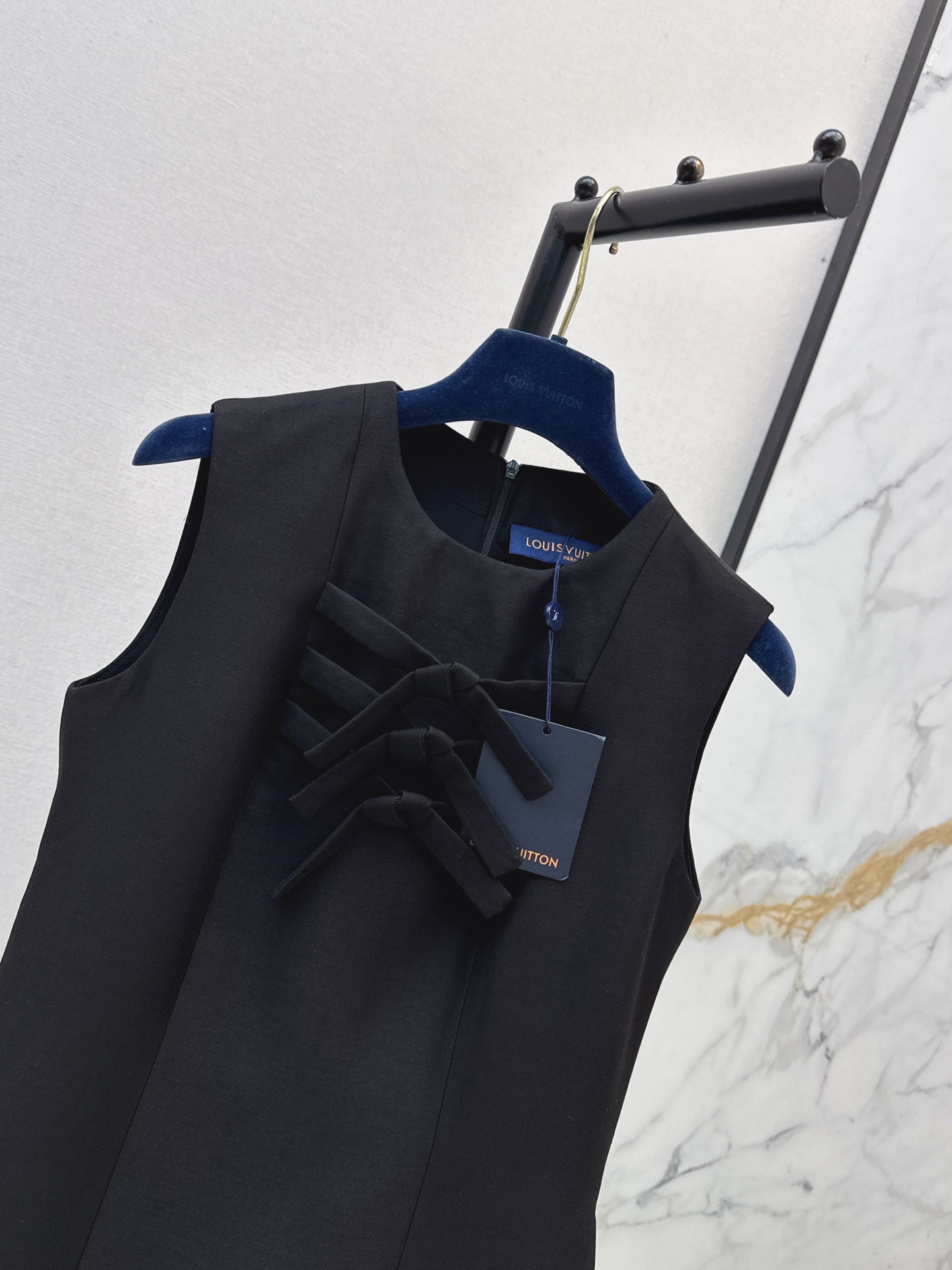 Loui 26ss sleeveless bow dress