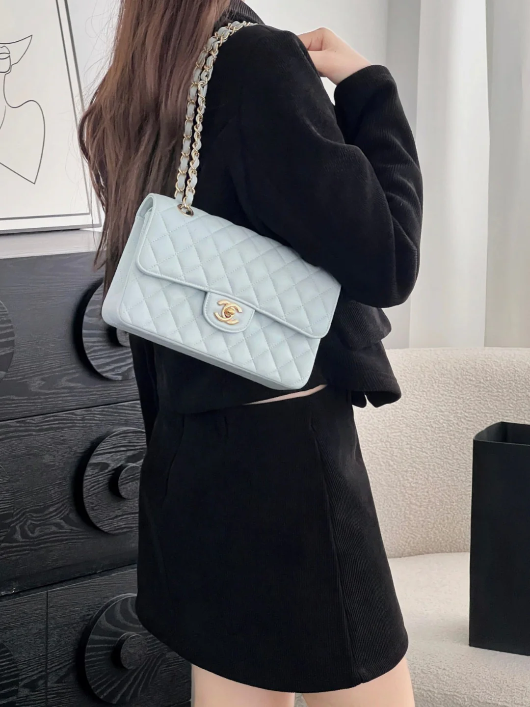 Chan cf23 chain shoulder bag
