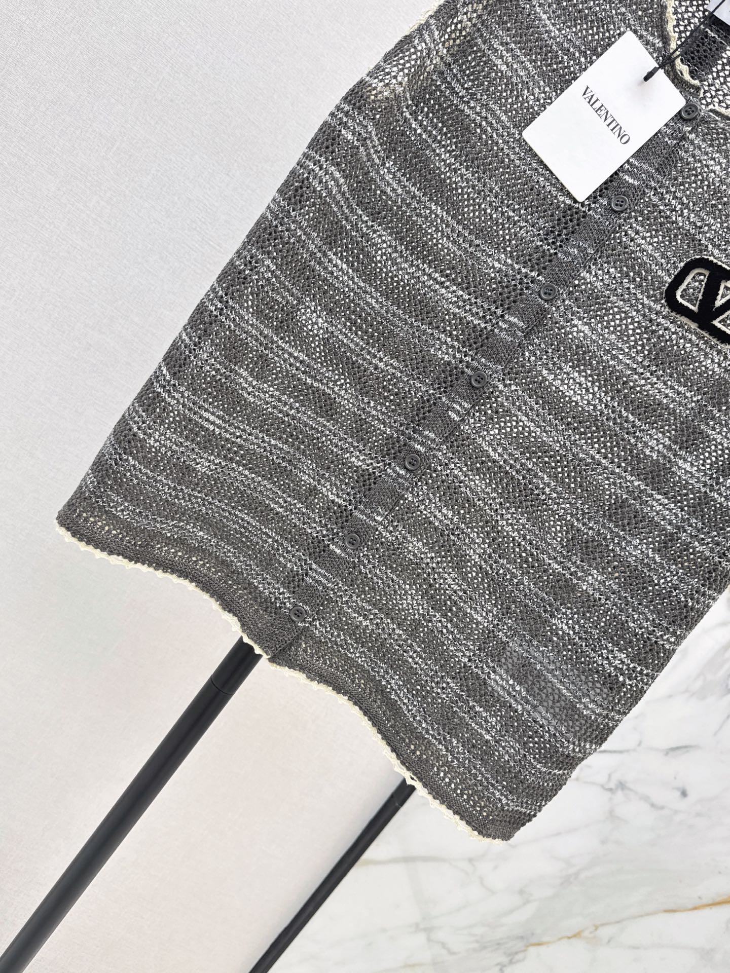 Valen 26ss stripe knit vest