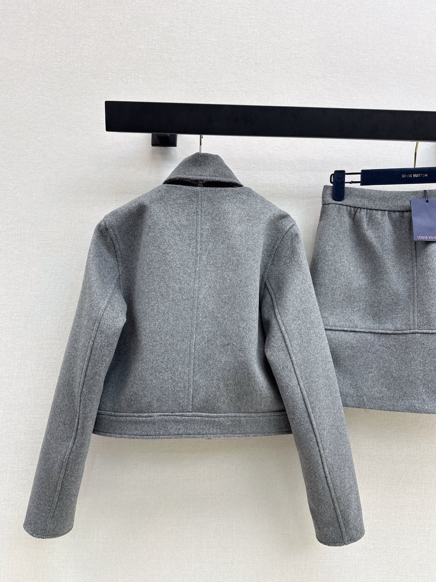 Louis 26ss woolen jacket skirt outfit sets