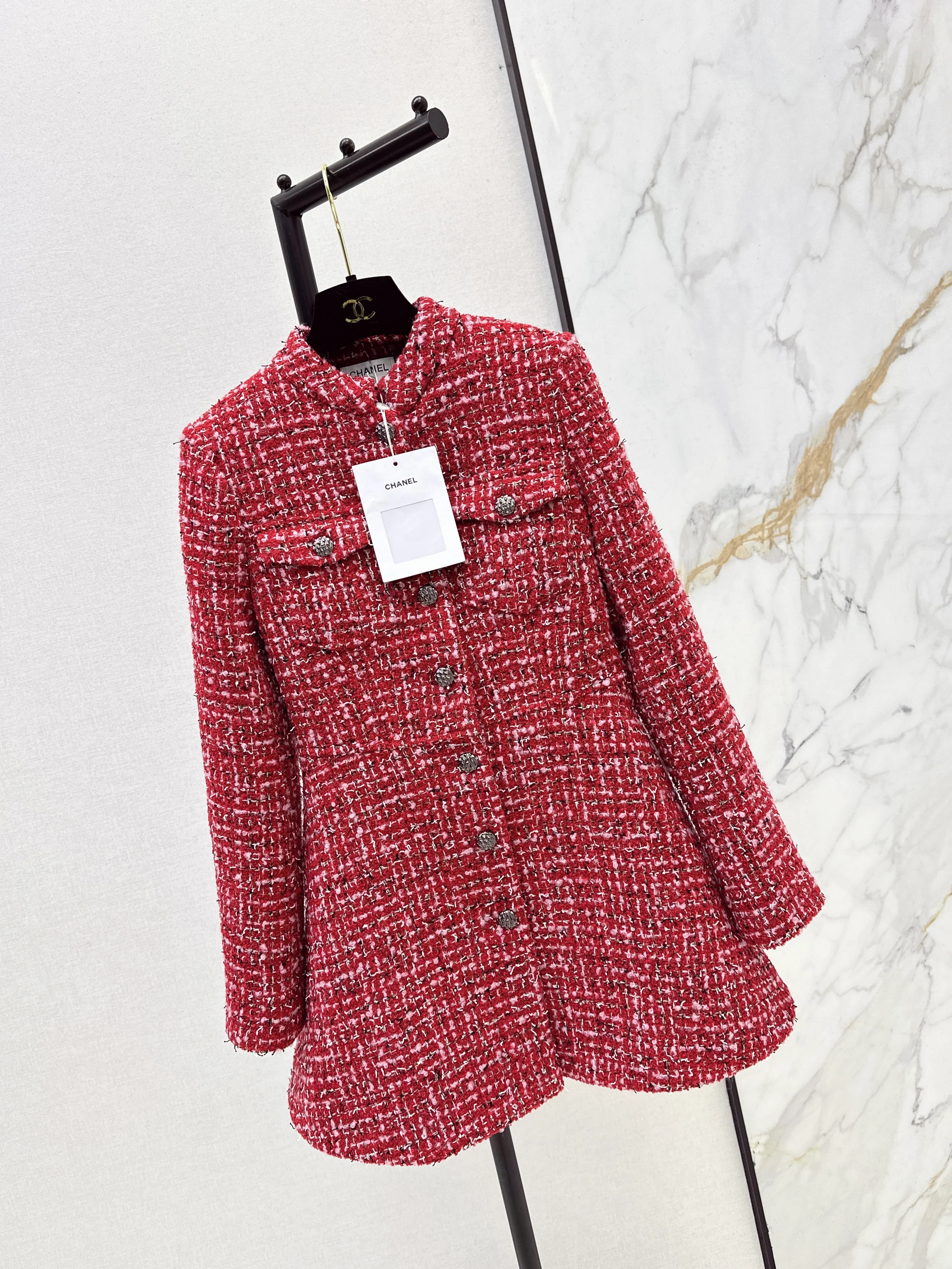 Chan 26ss tweed jacket dress