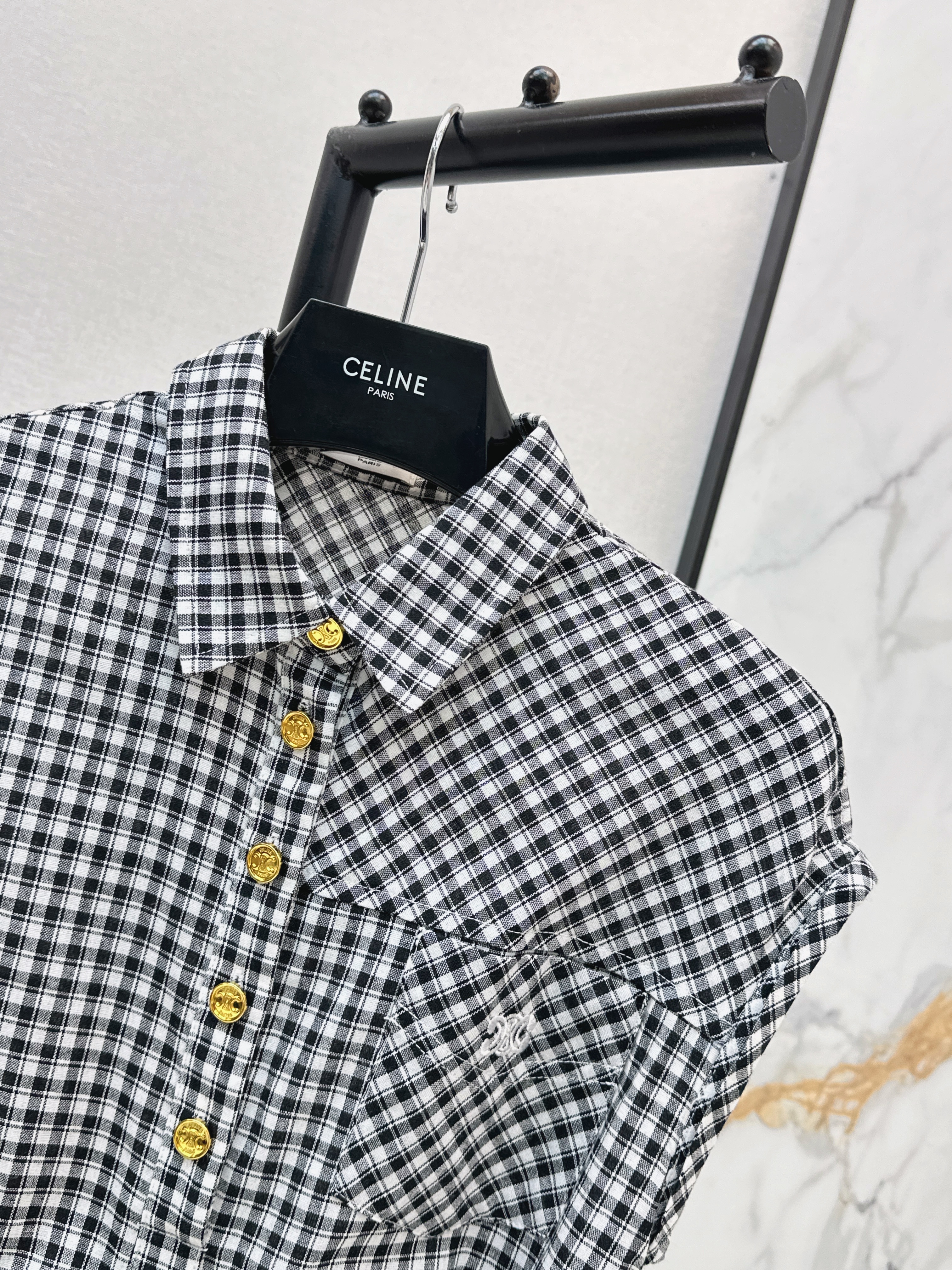 Celi 26ss check dress