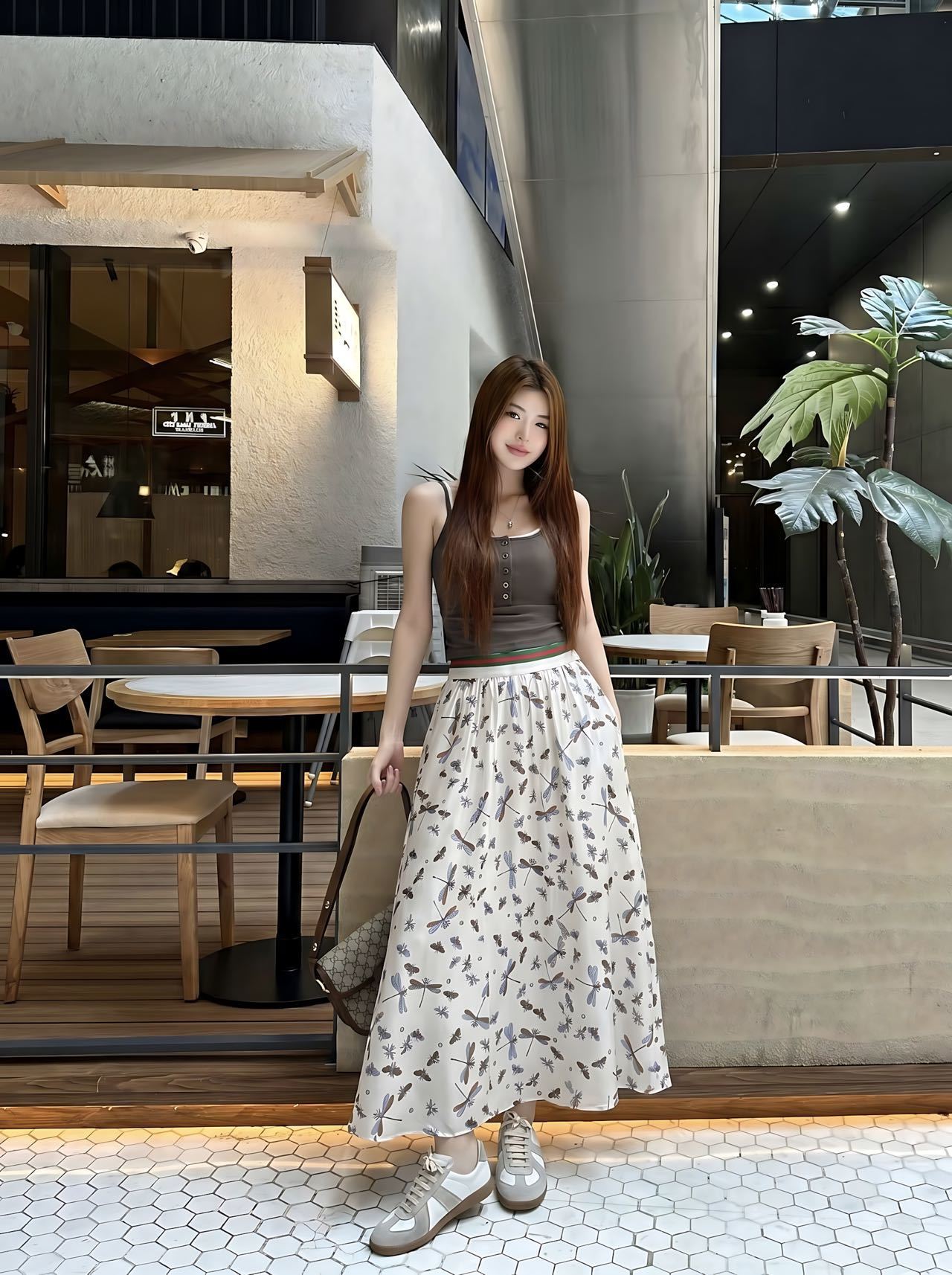 Guc 26ss print skirt