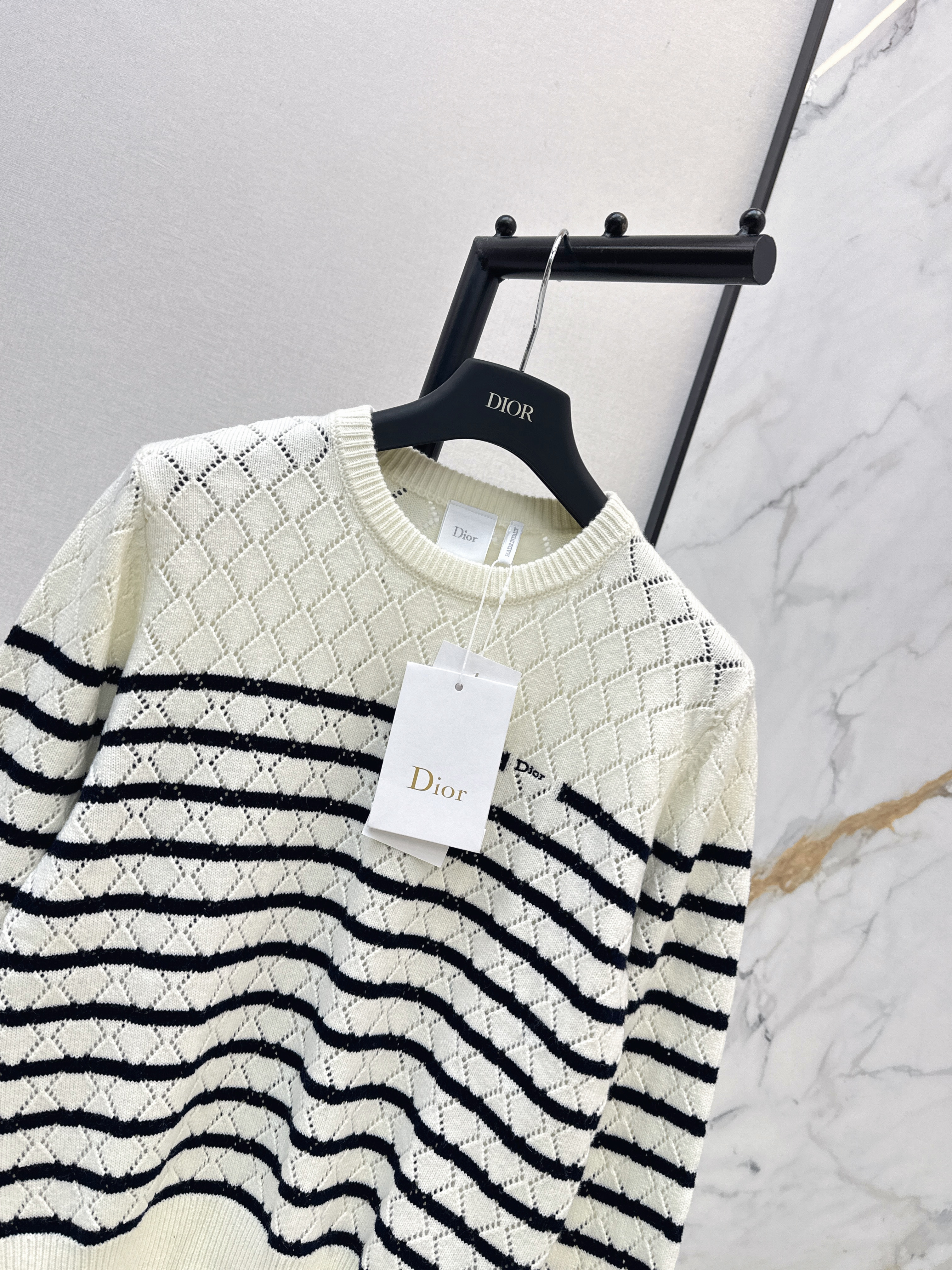 CD 26ss stripe knit sweater