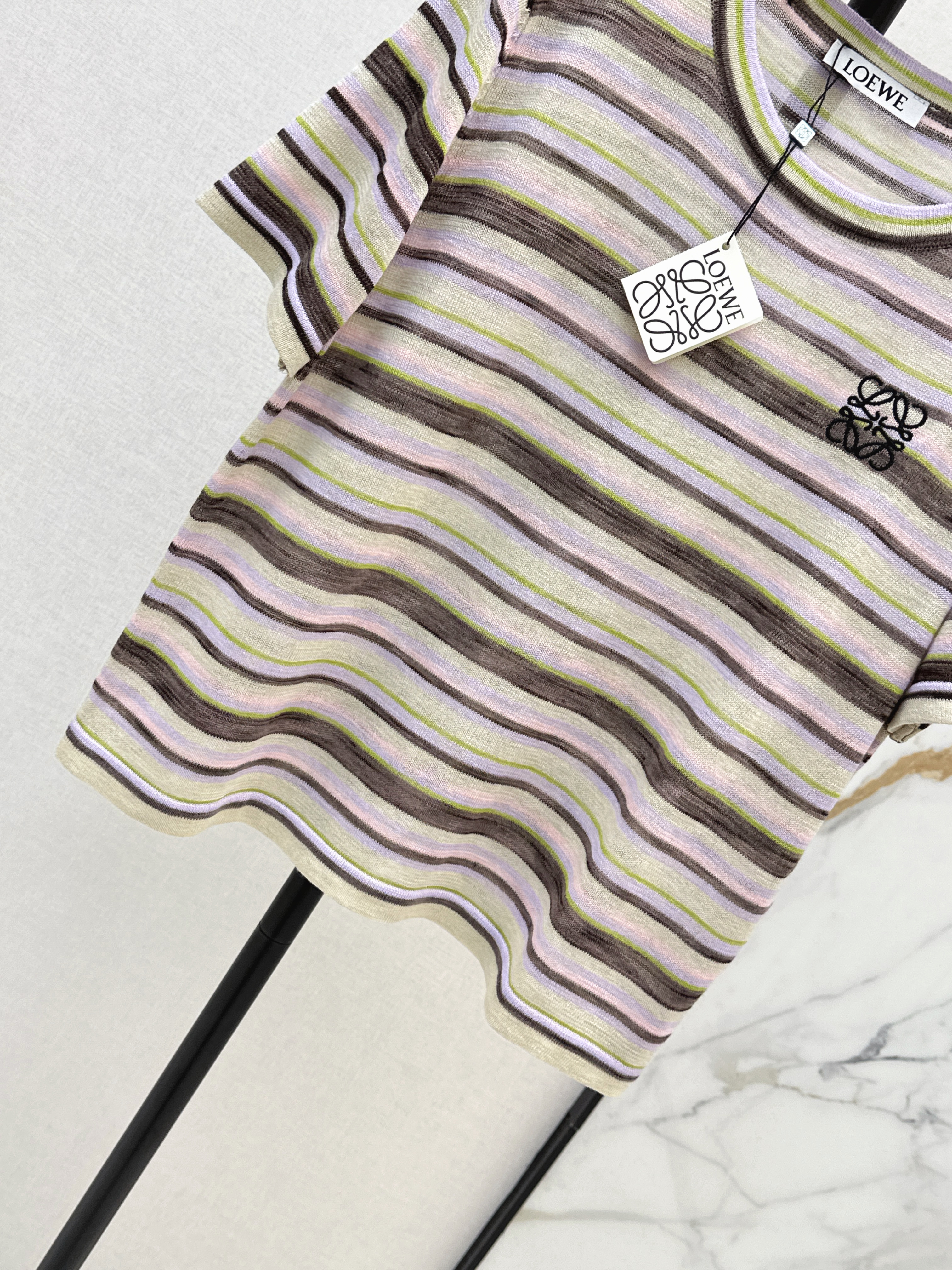 Loe 26ss stripe t-shirt