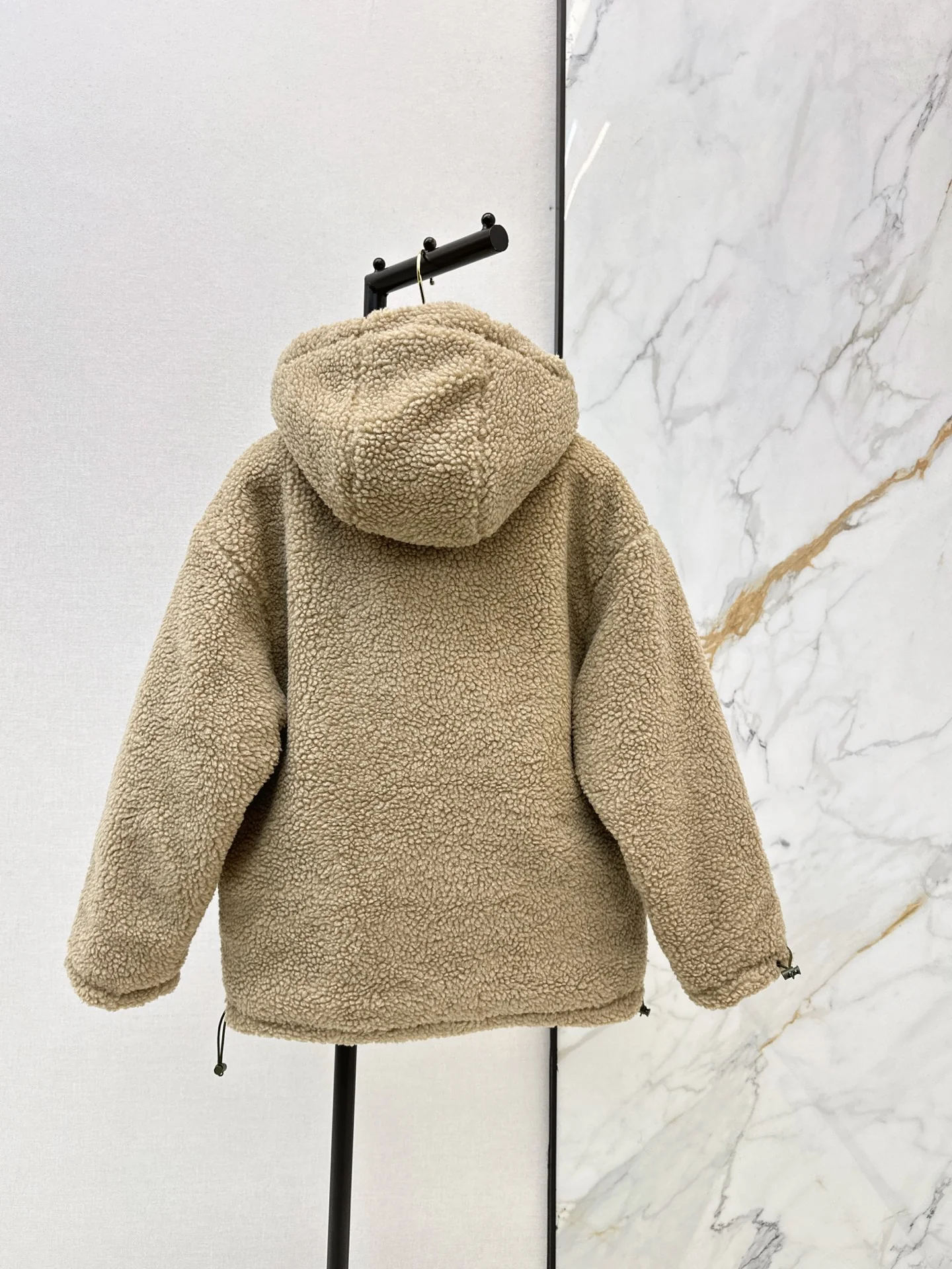 Miu 25fw lamp fleece jacket
