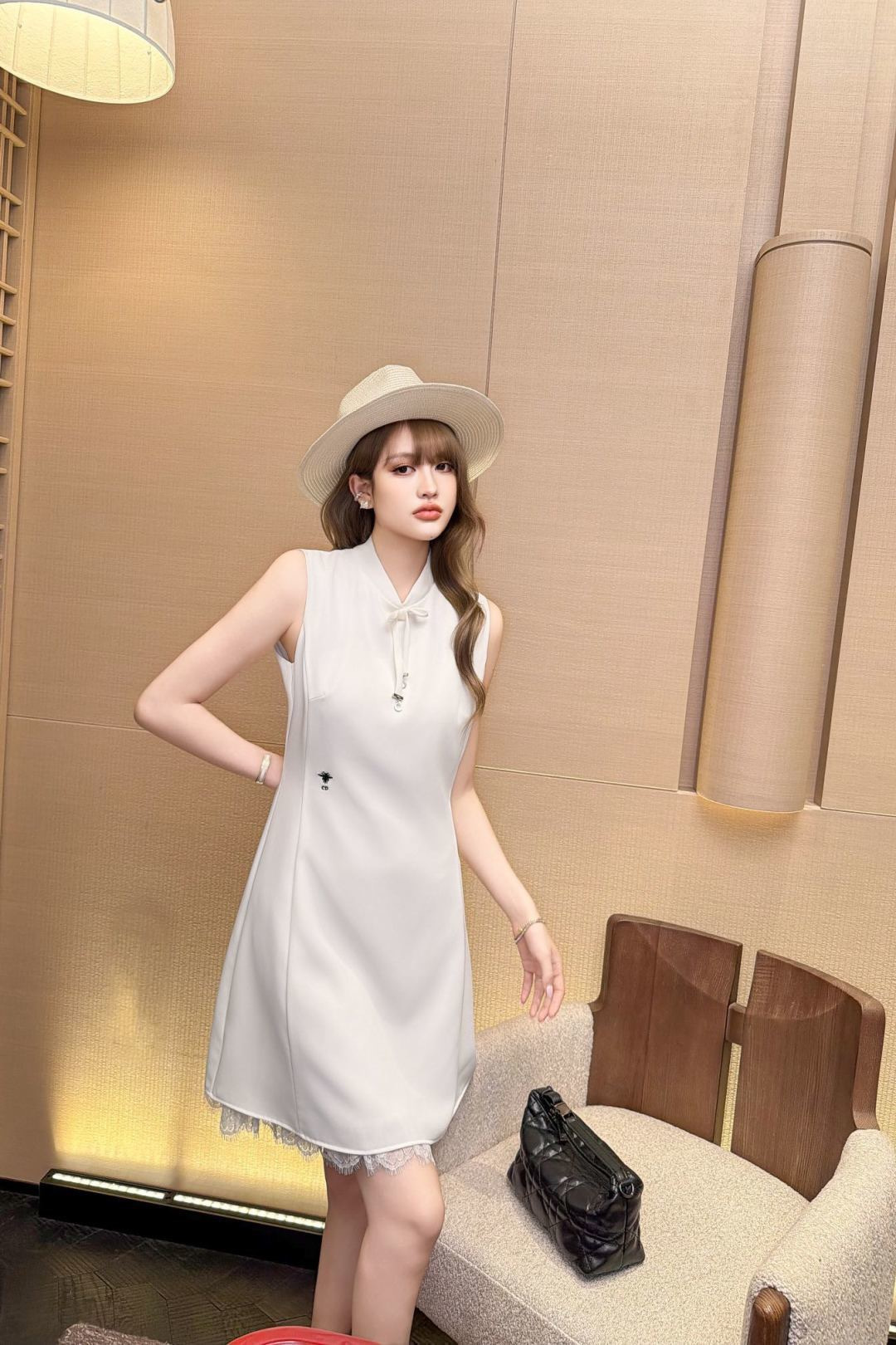 CD 26ss sleeveless mini dress