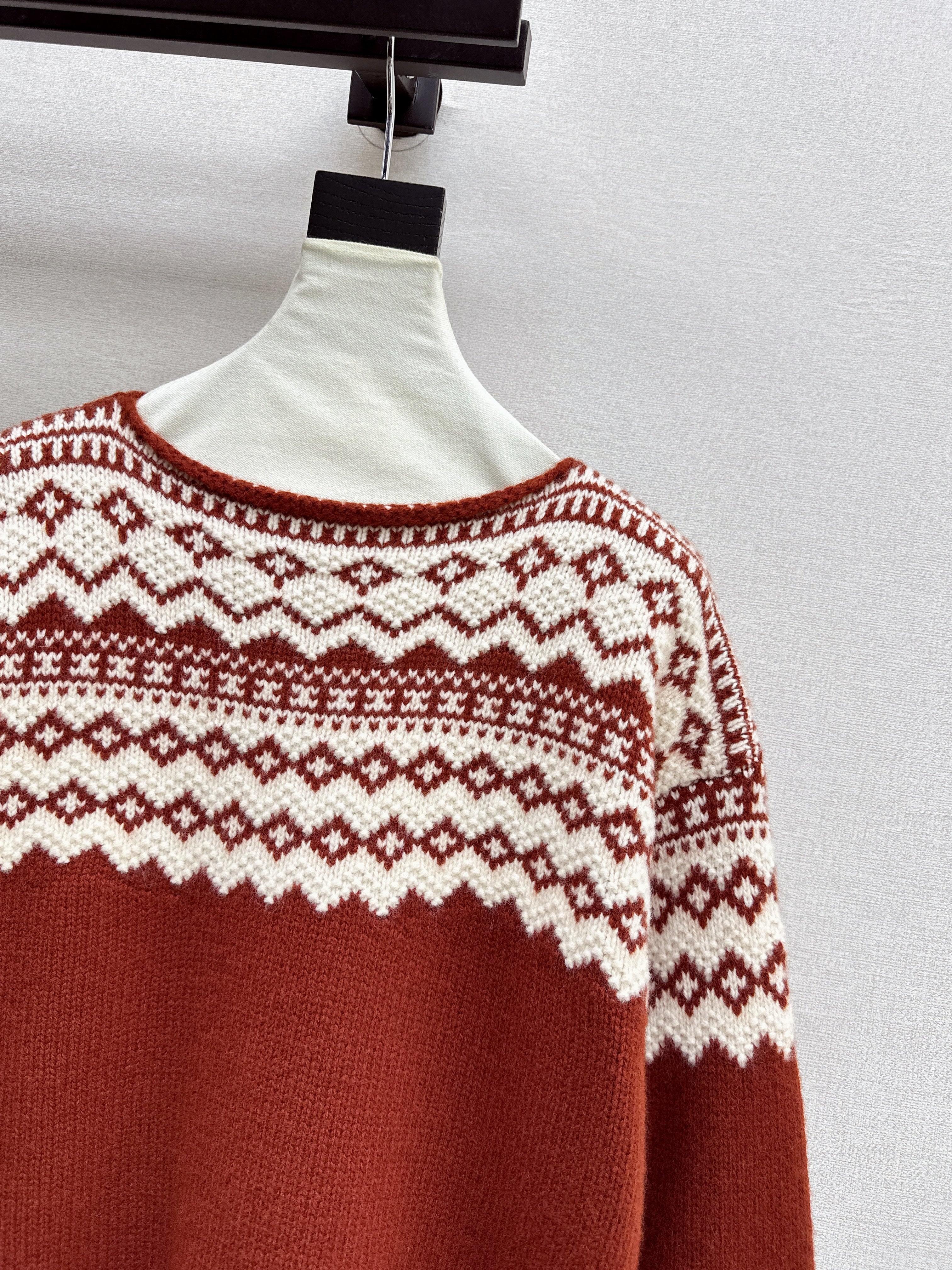 Ralp 26ss fair isle knit sweater