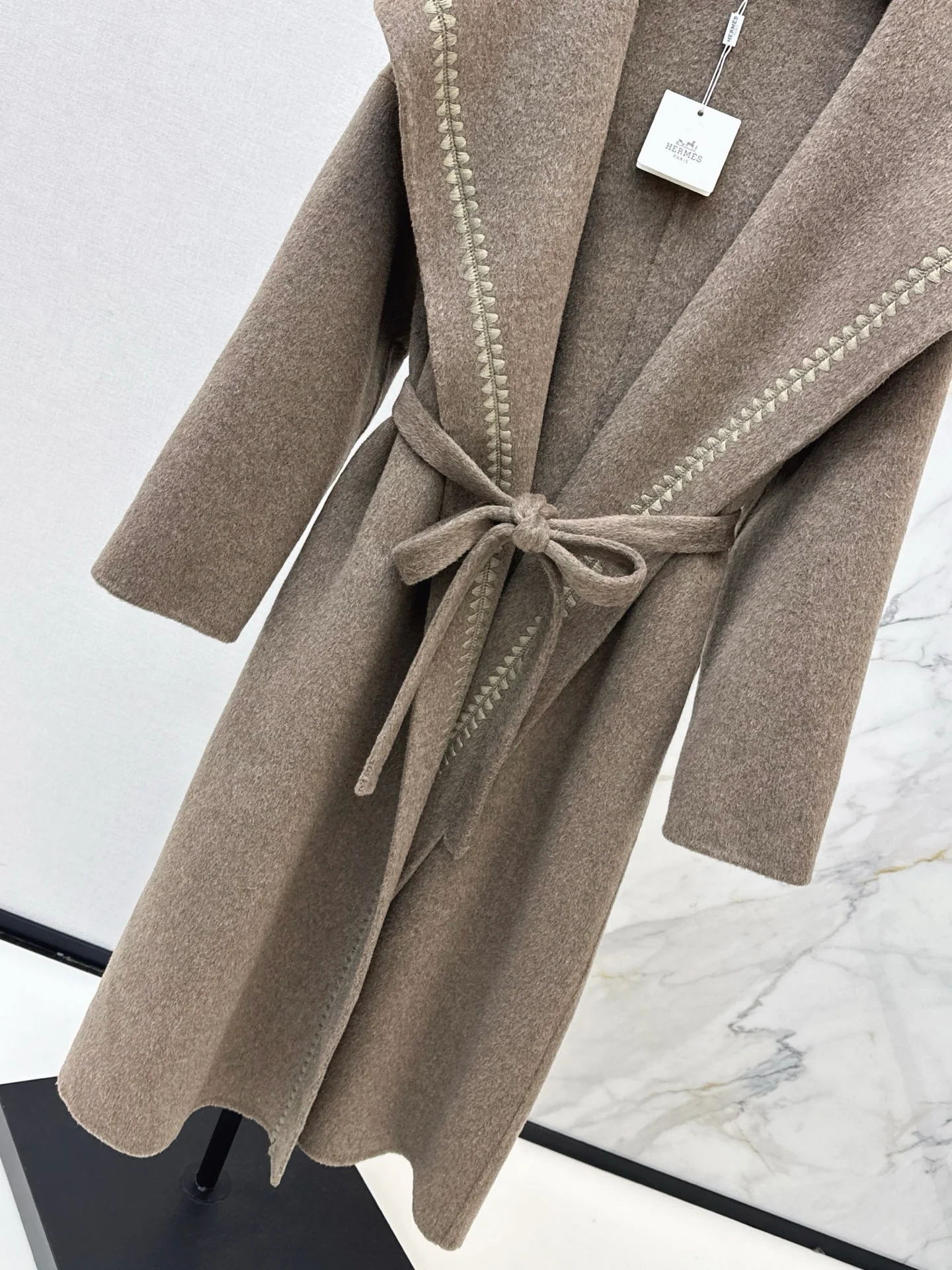 Herm 25fw woolen long overcoats