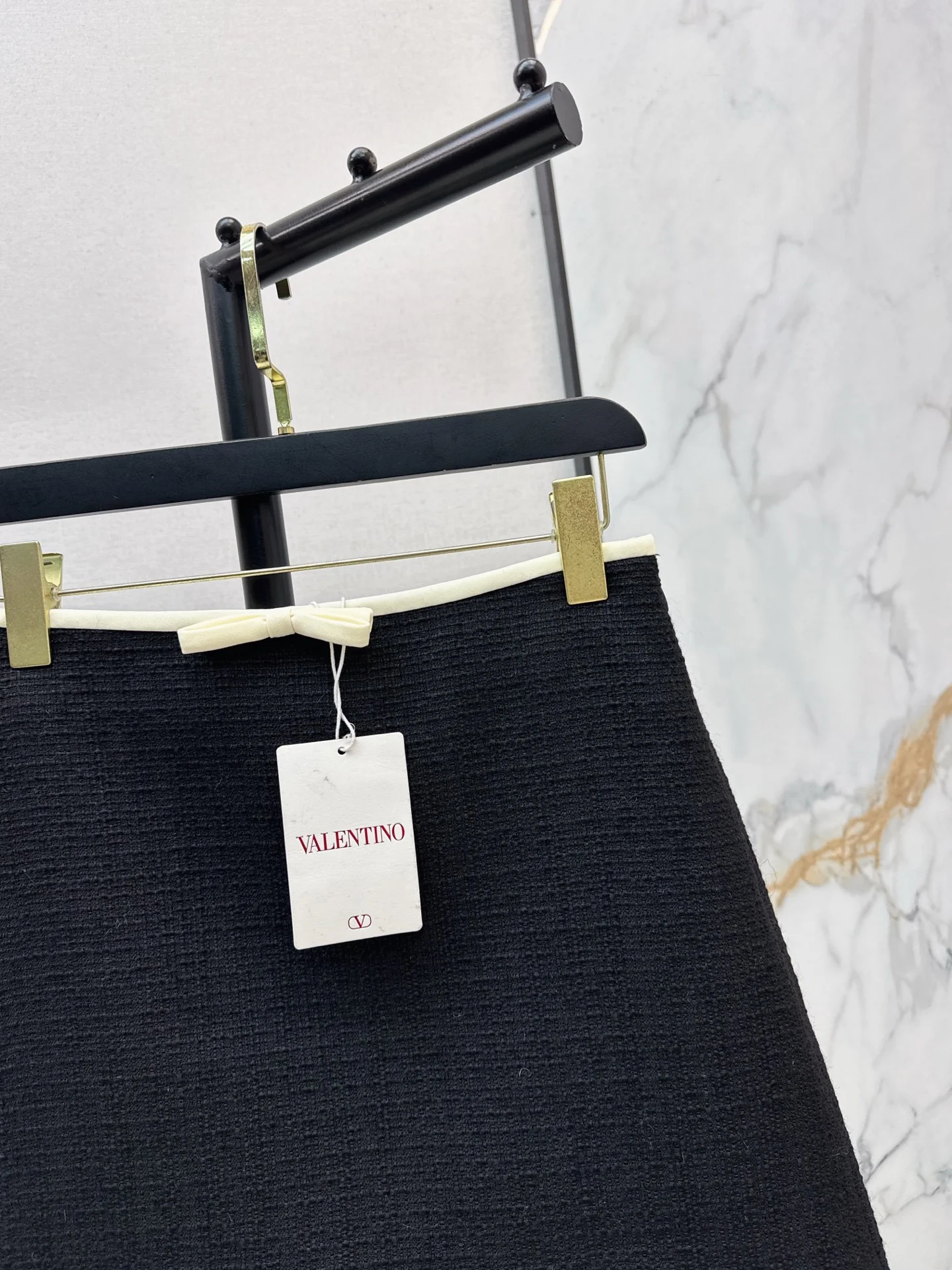 Valen 26ss woven A-line skirt