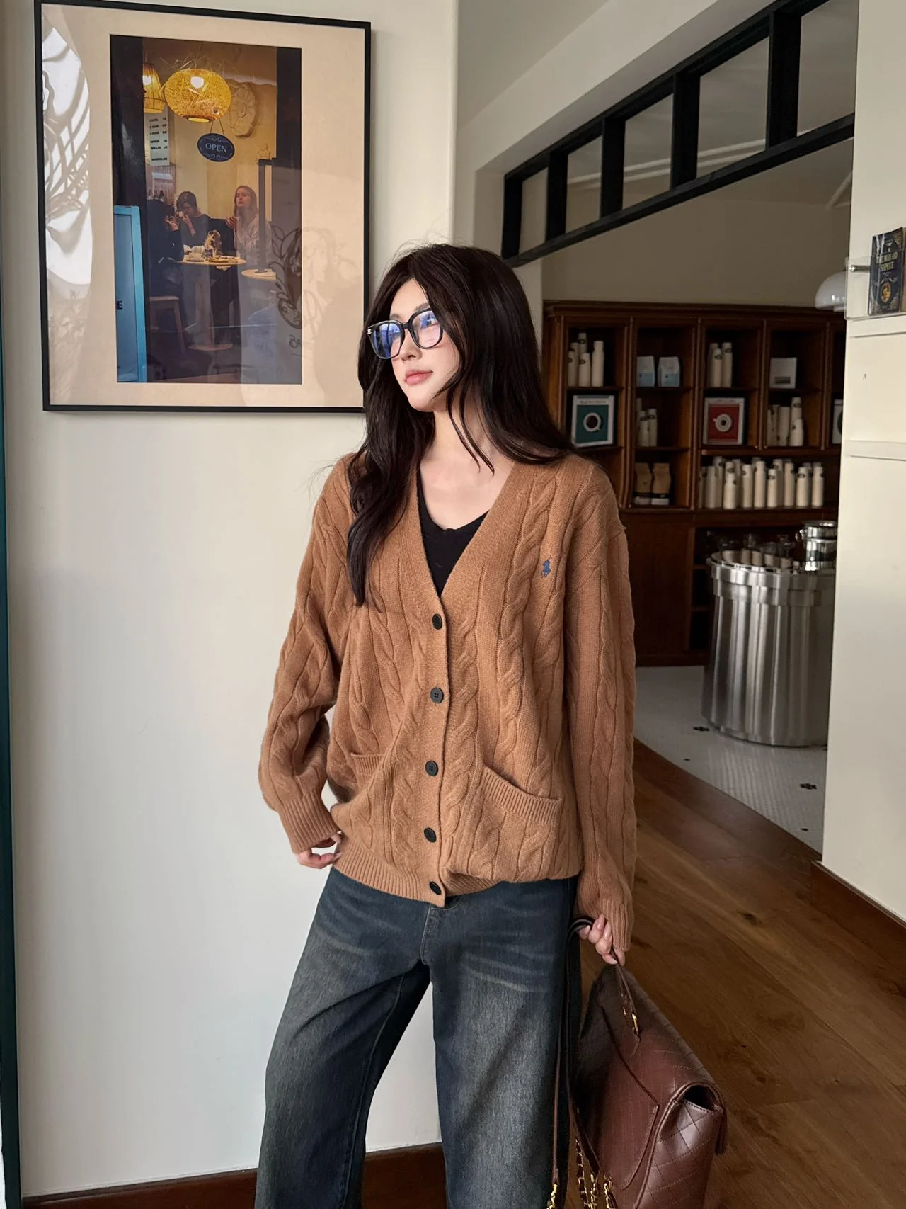 Ralp 25fw v-neck cardigan