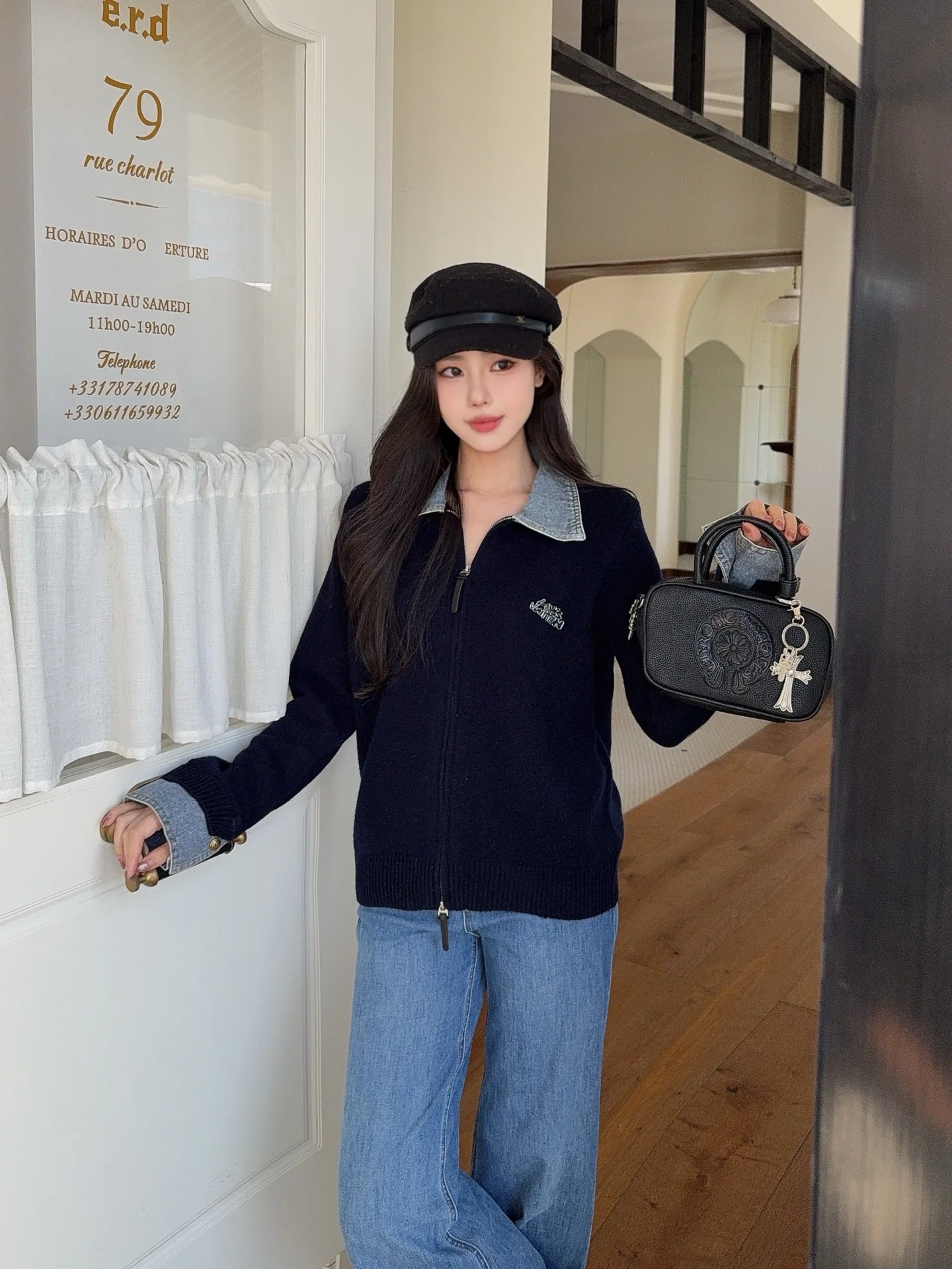 Loui 25fw polo cardigan