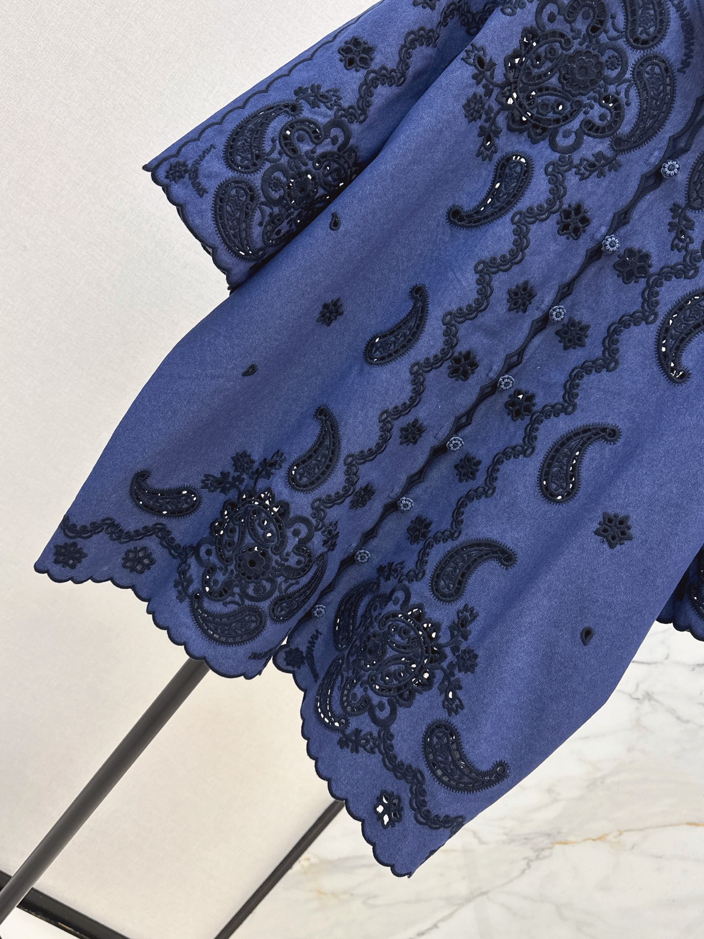 Zimm 26ss embroidery denim shirt