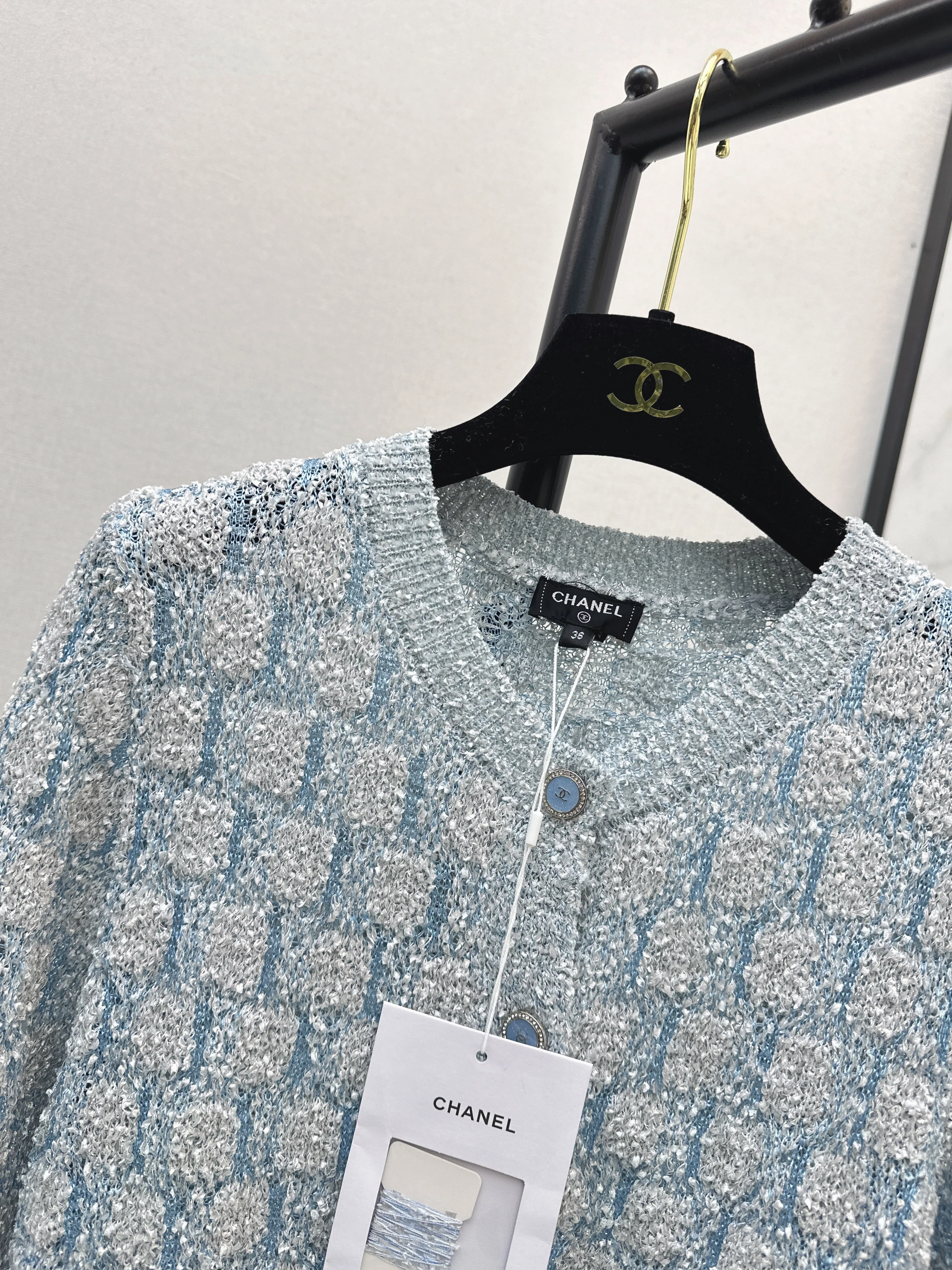 Chan 26ss tassel cardigan