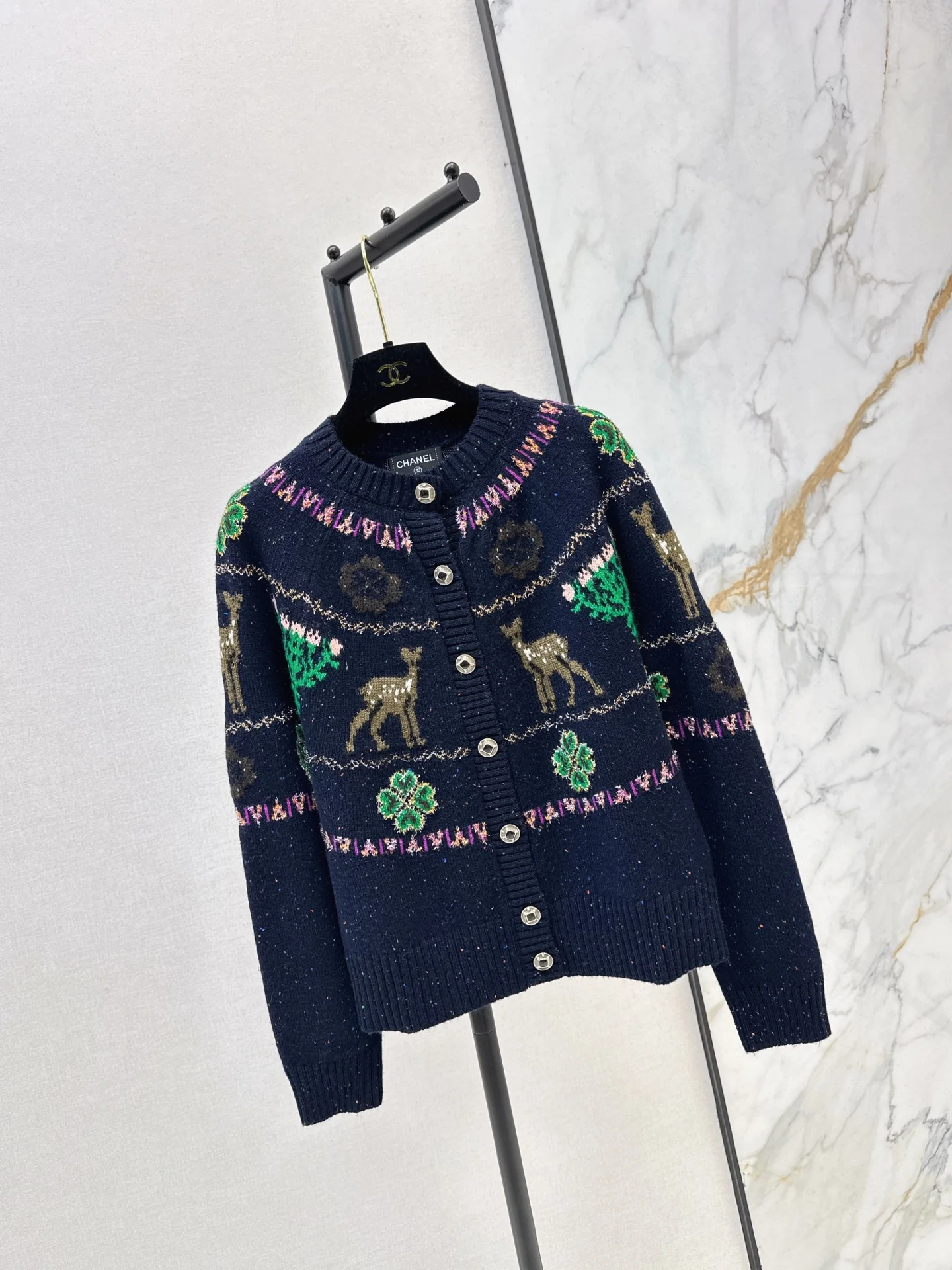 Chan 25fw christmas cardigan