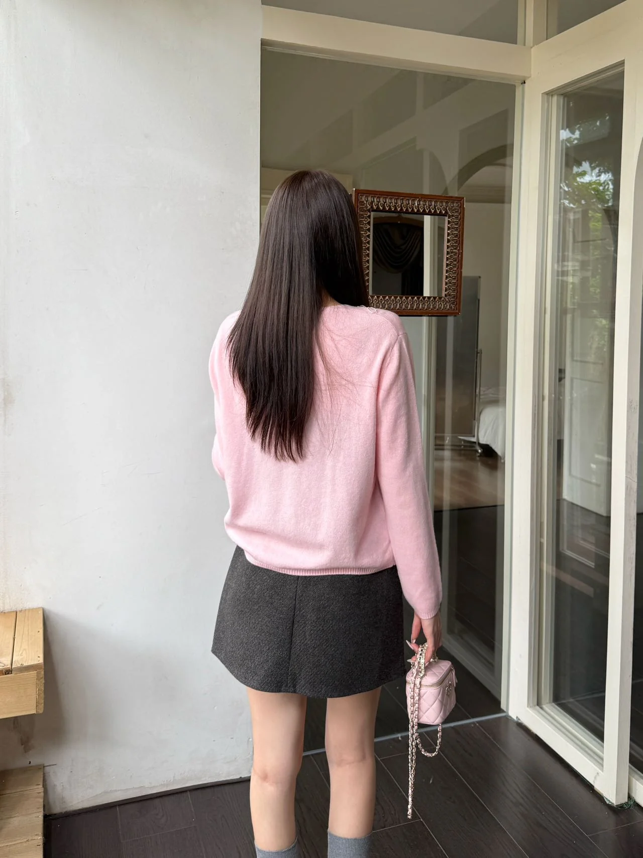 ES 25fw beading sweater