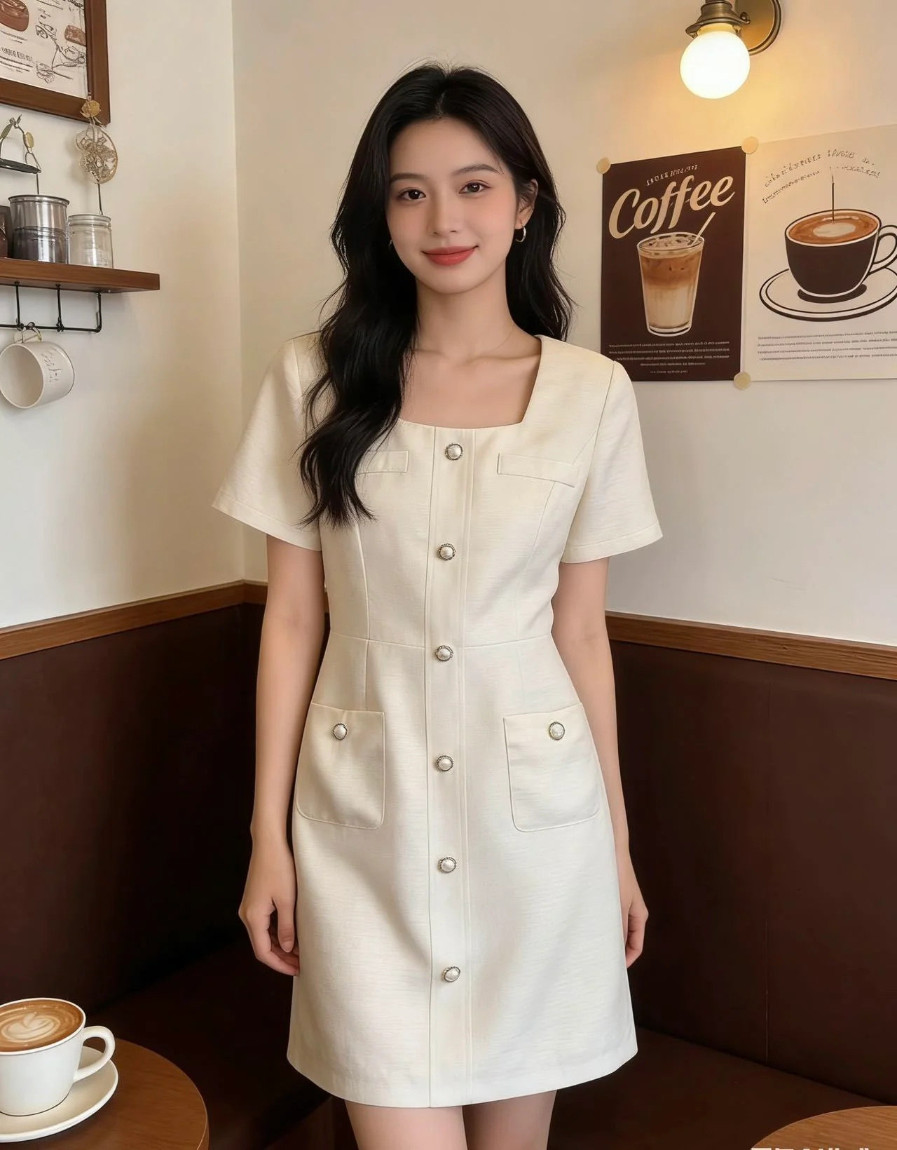 Chan 26ss tweed dress