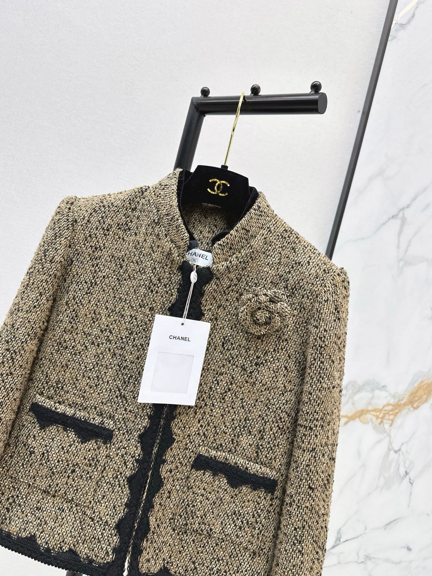 Chan 26ss woven tweed jacket