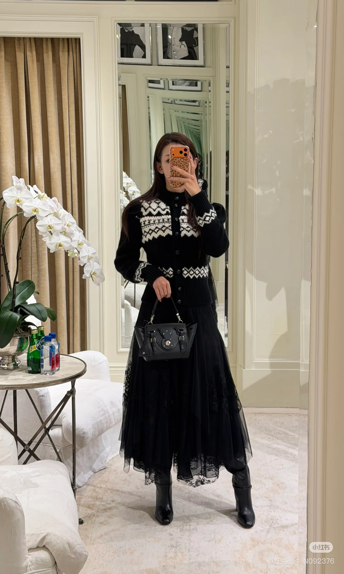 Ralp 26ss fair isle knit cardigan