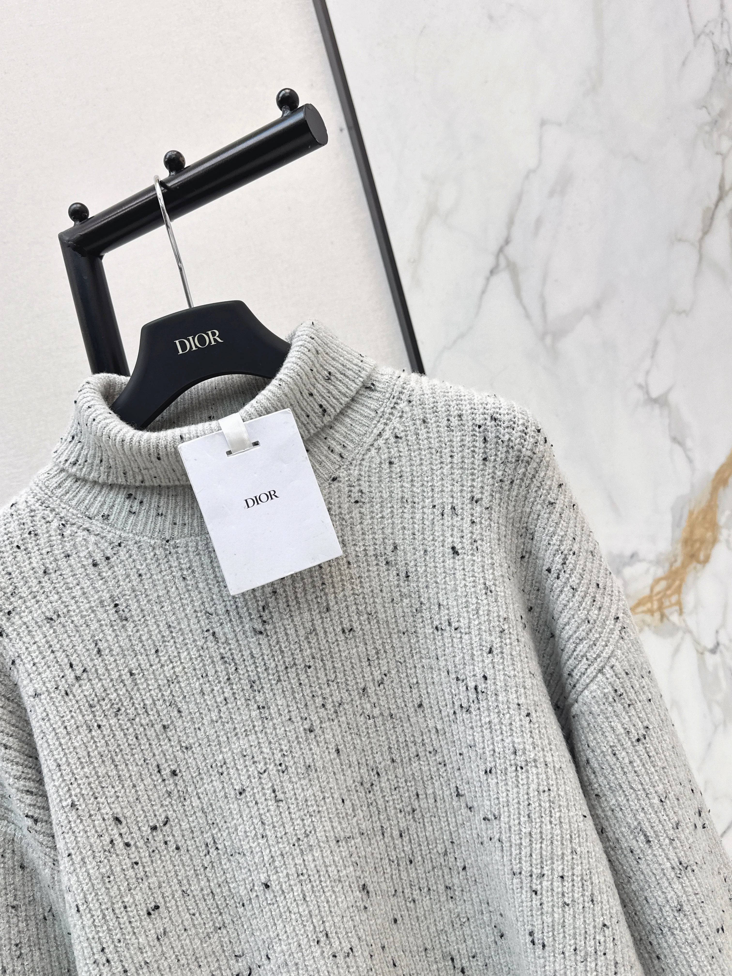 CD 26ss lantern sleeve knitted sweater