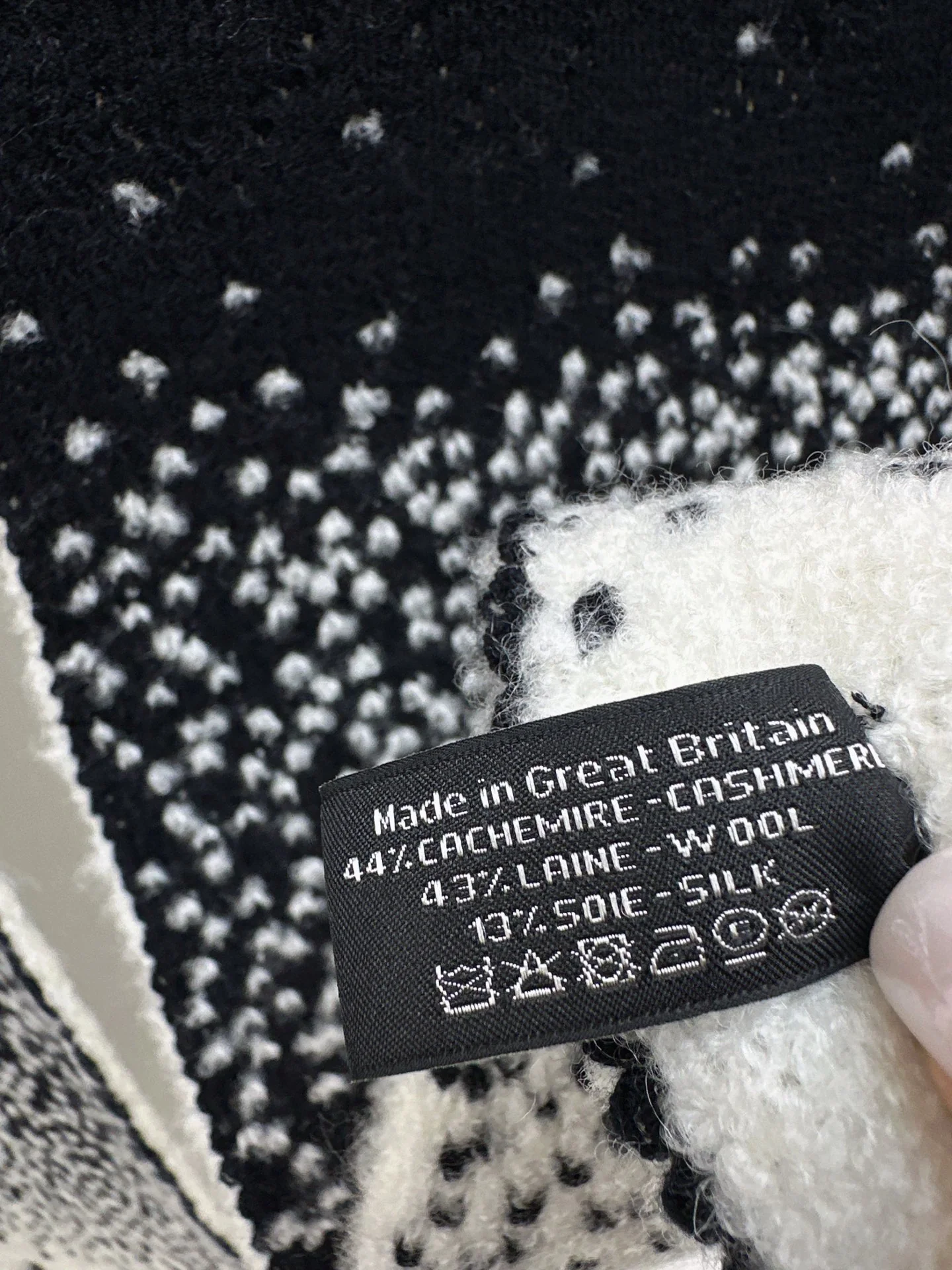 Chan 25fw cashmere hat scarf