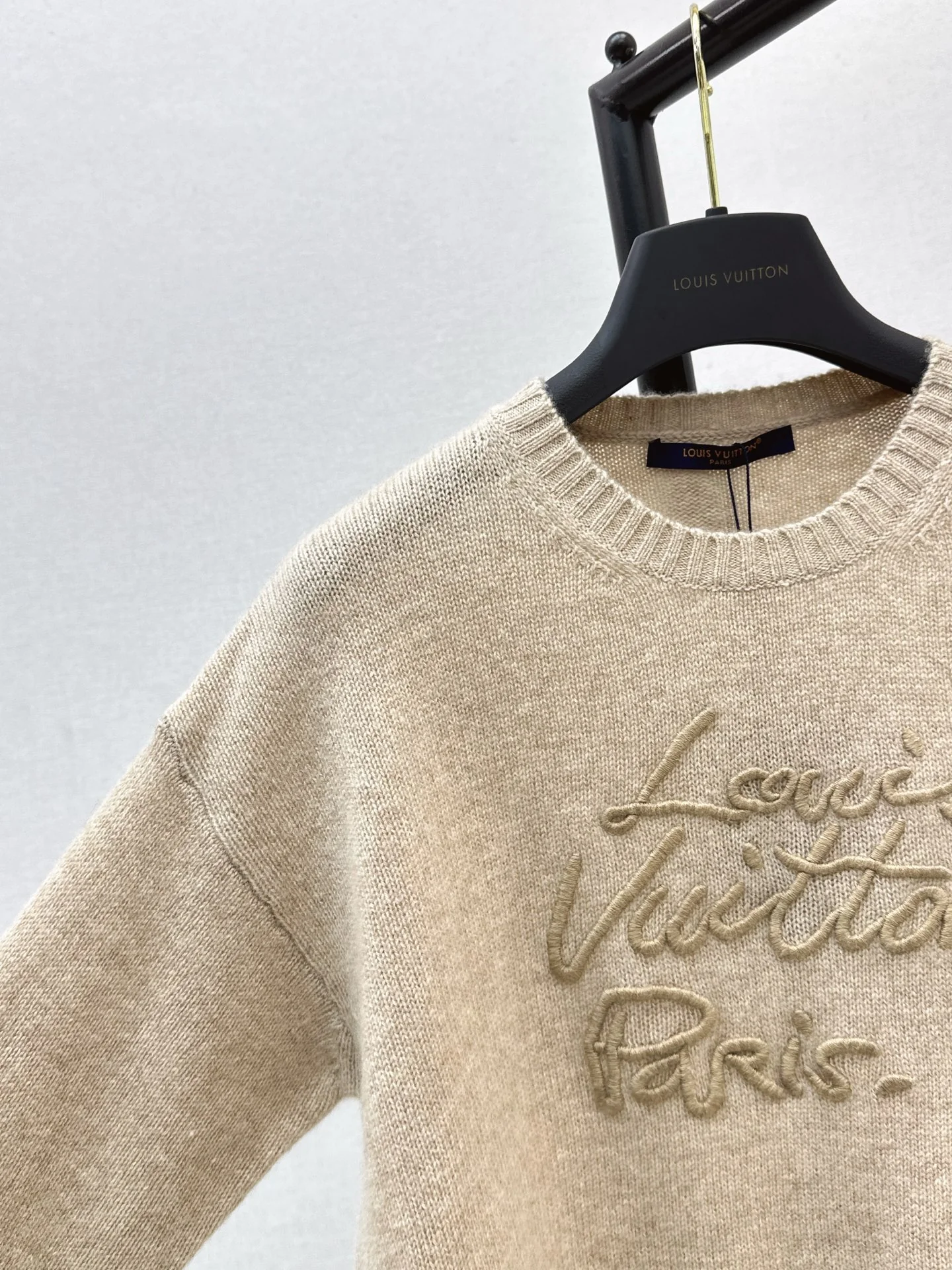 Louis 26ss embroidery cashmere sweater