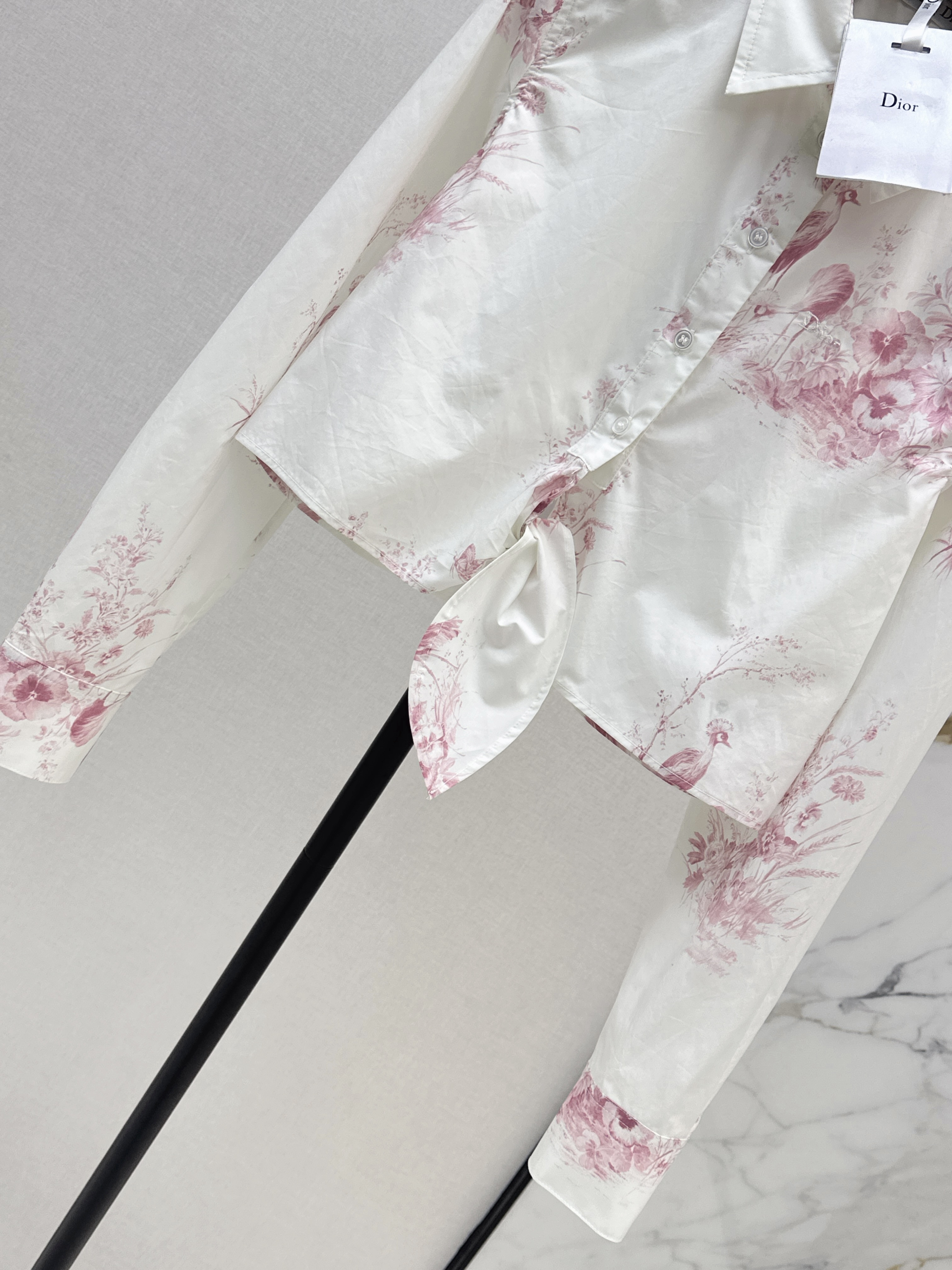 CD 26SS Striped Tie-Front Shirt