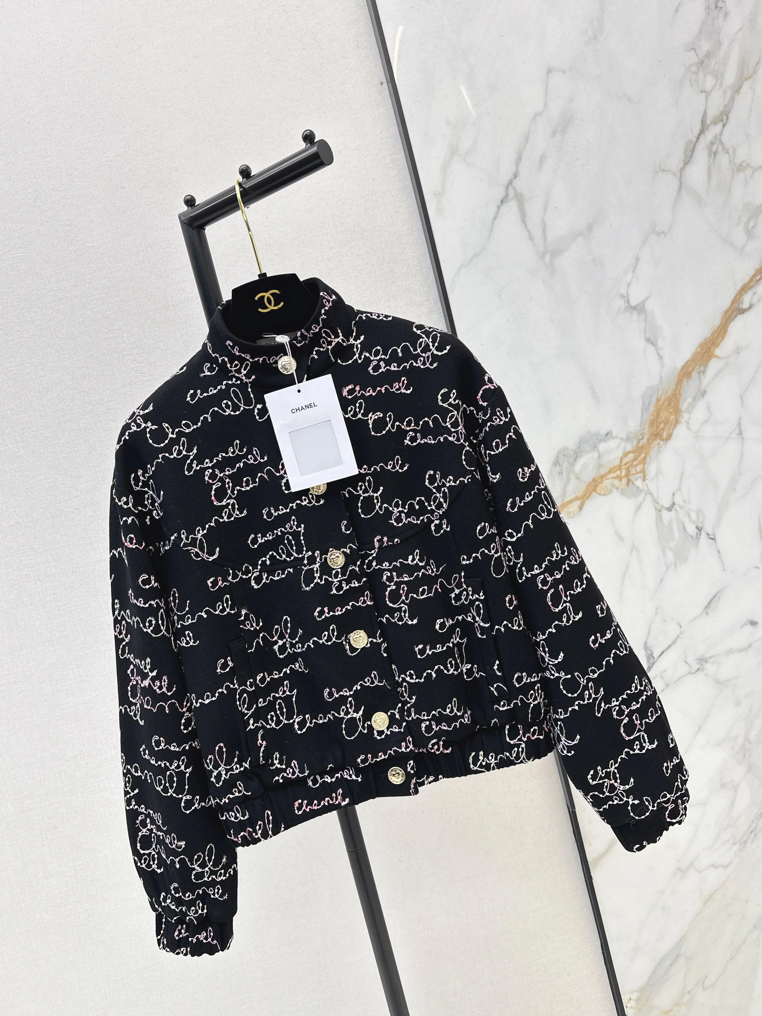 Chan 26ss sequin embroidery jacket