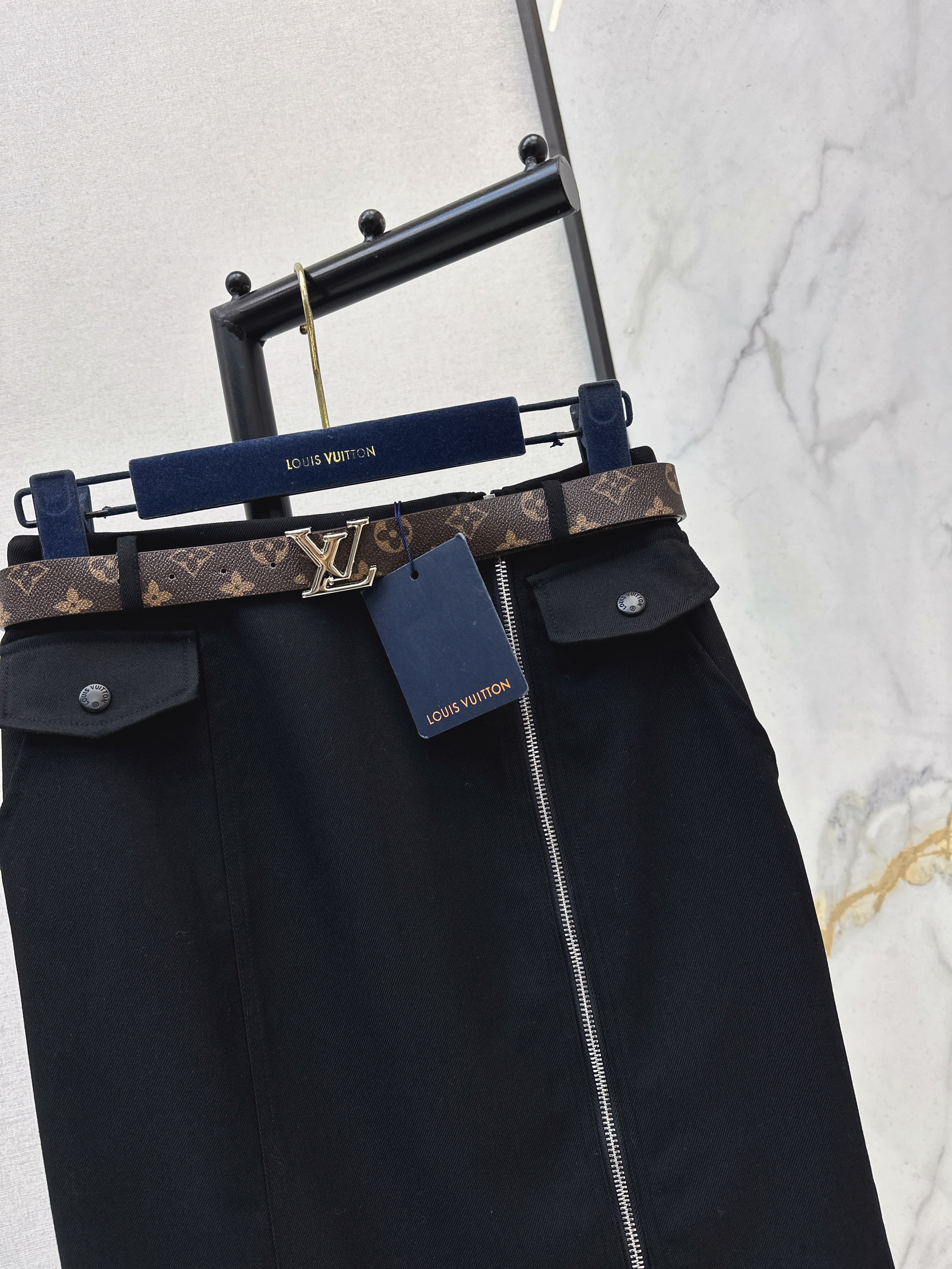 Loui 26ss zipper skirt