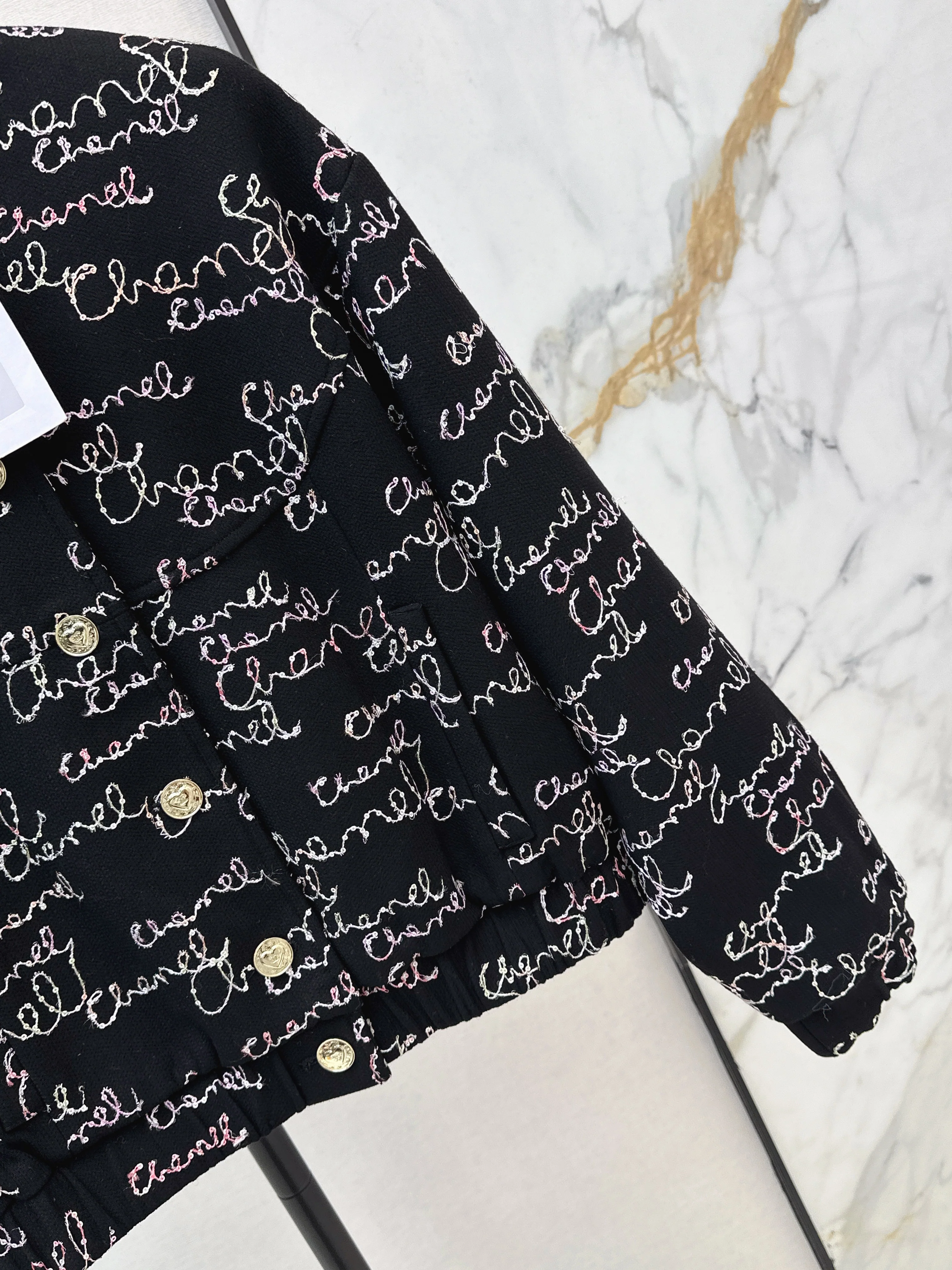 Chan 26ss sequin embroidery jacket