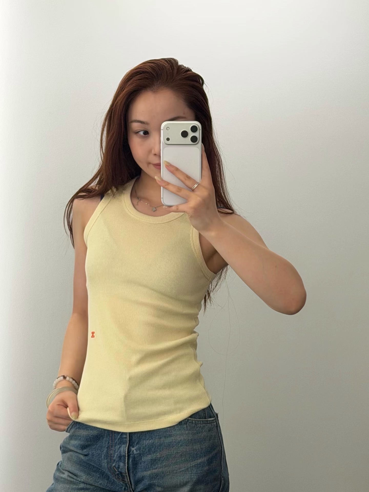 Celi 26ss rib knit vest