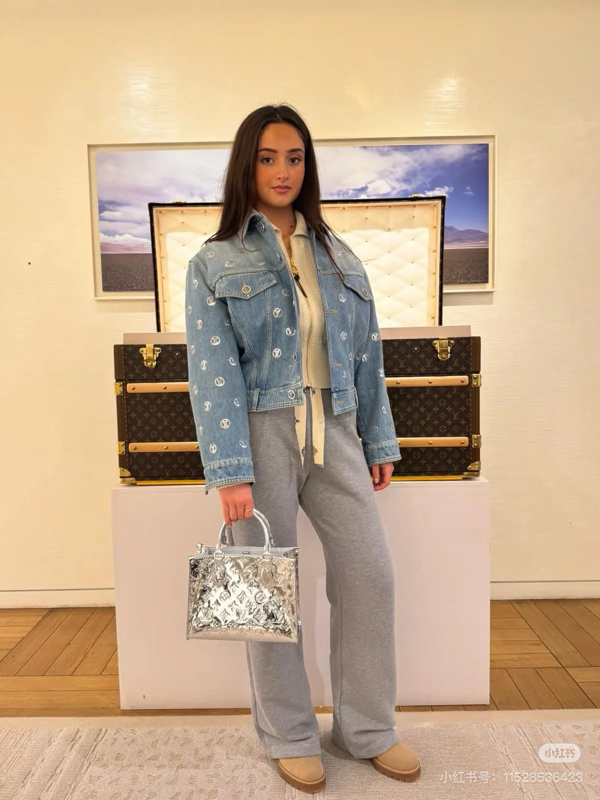 Louis 25fw embroidery denim jacket