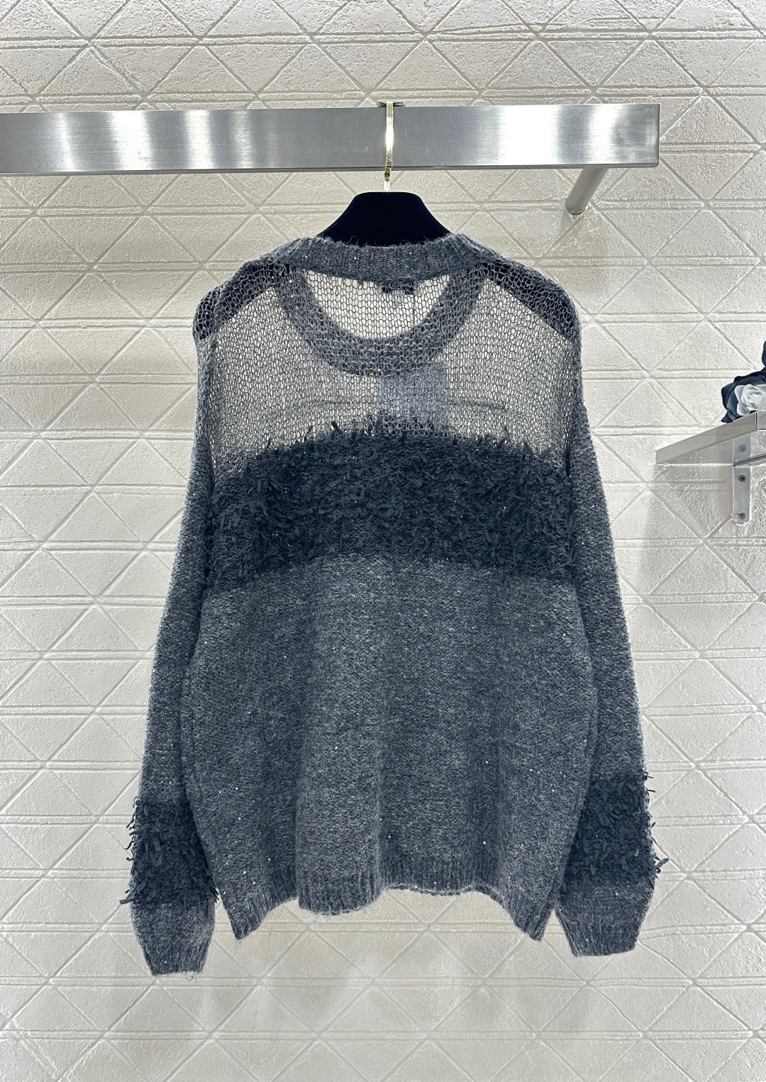 Chan 26ss hollow contract sweater