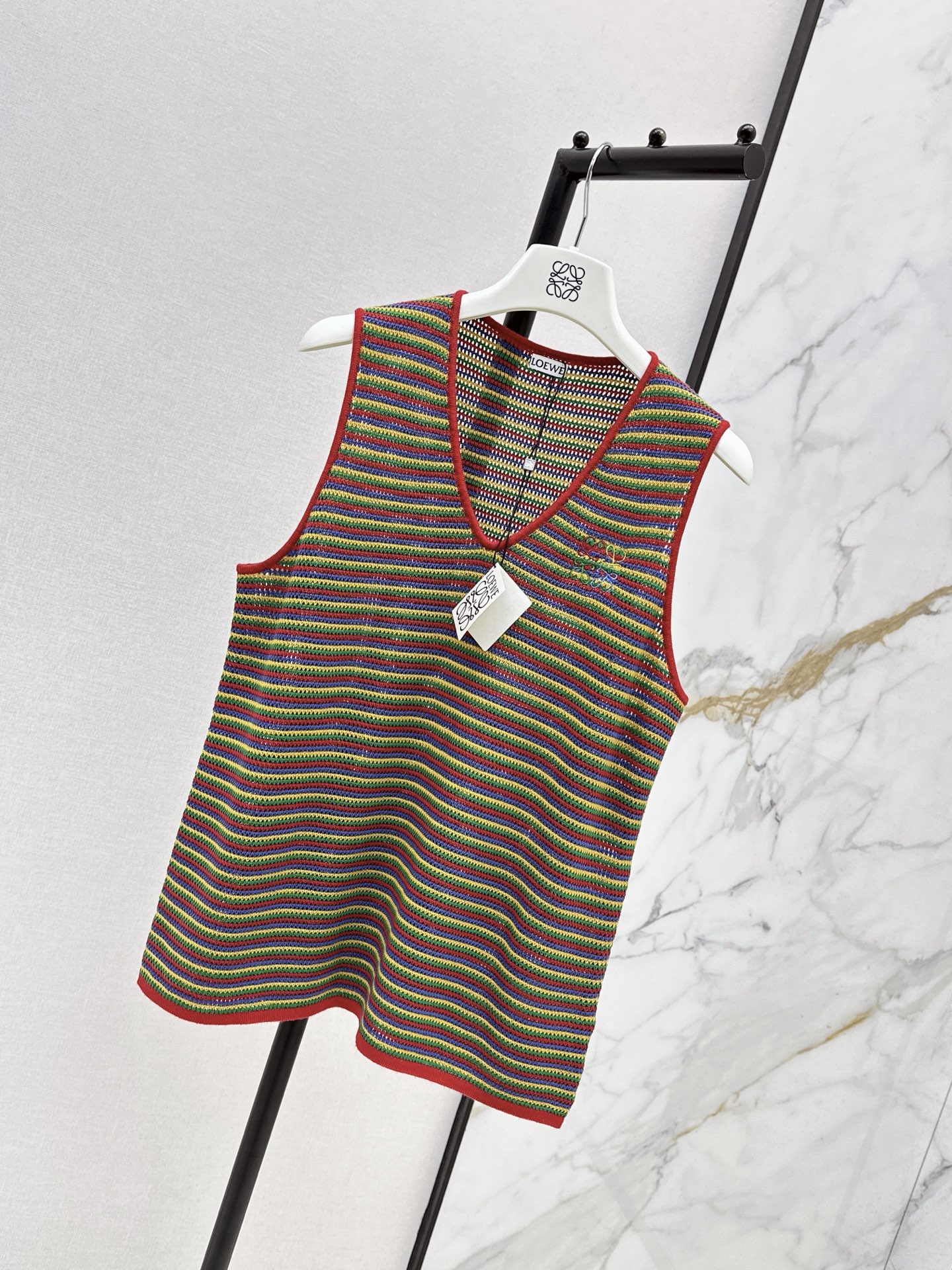 Loe 26ss sleeveless stripe vest