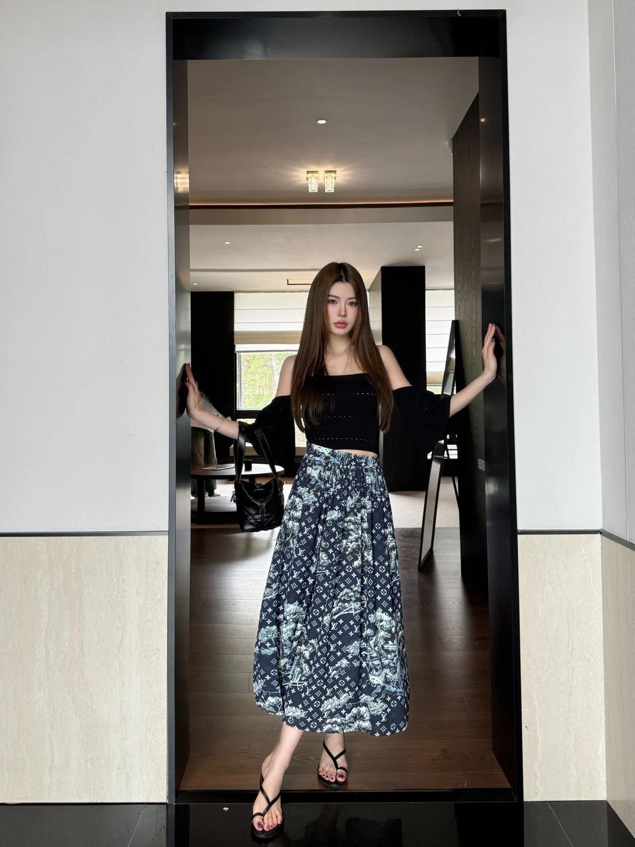 Louis 26ss print skirts