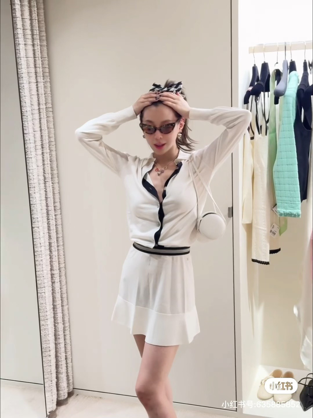 Chan 26ss A-line skirt