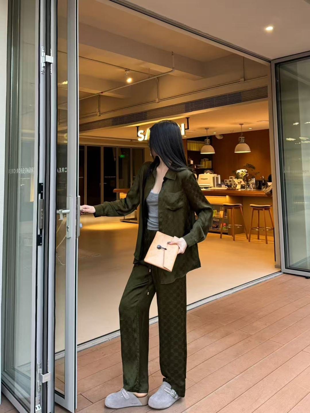 Guc 26ss jacquard casual outfit sets