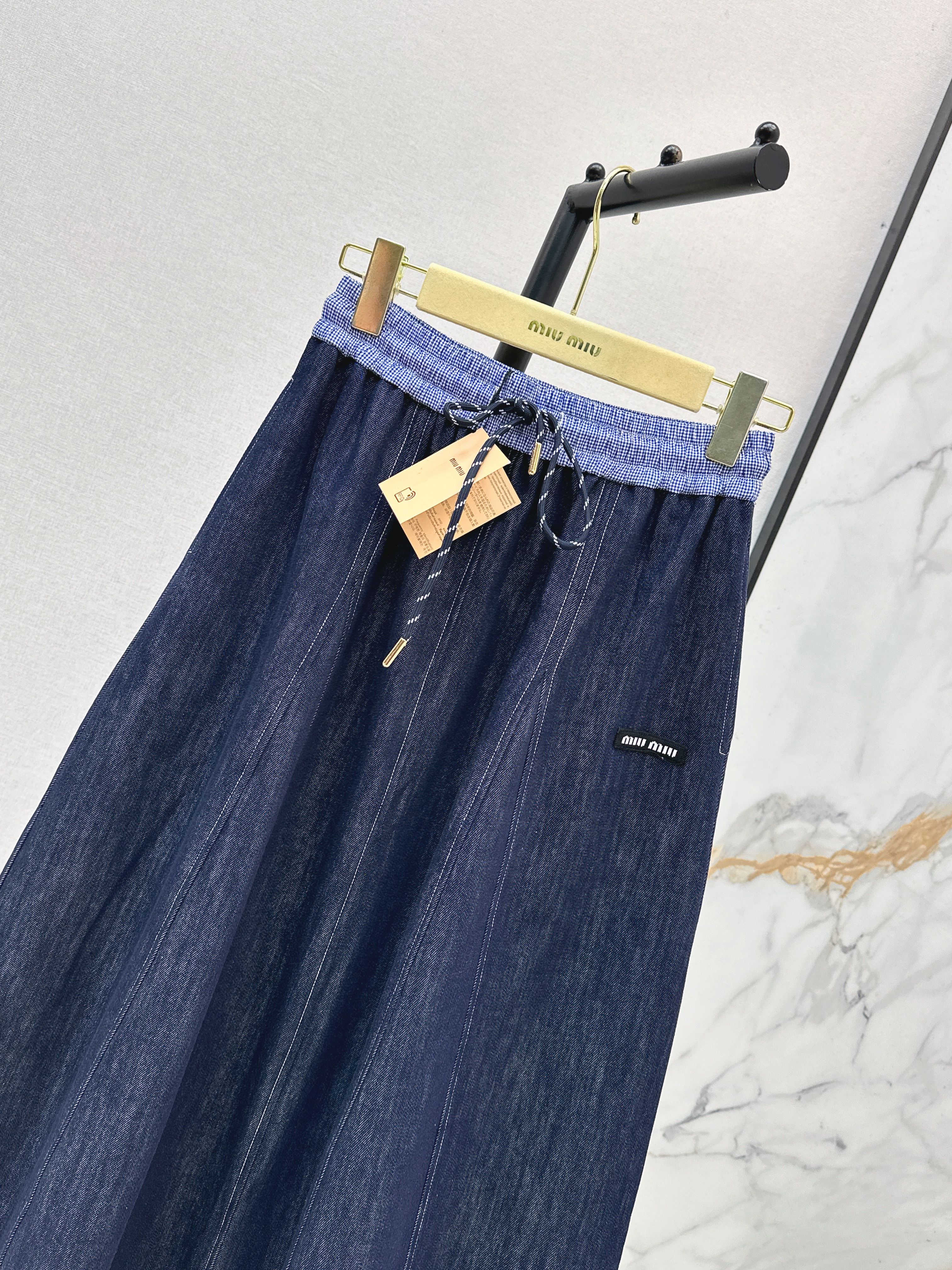 Miu 26ss denim skirt
