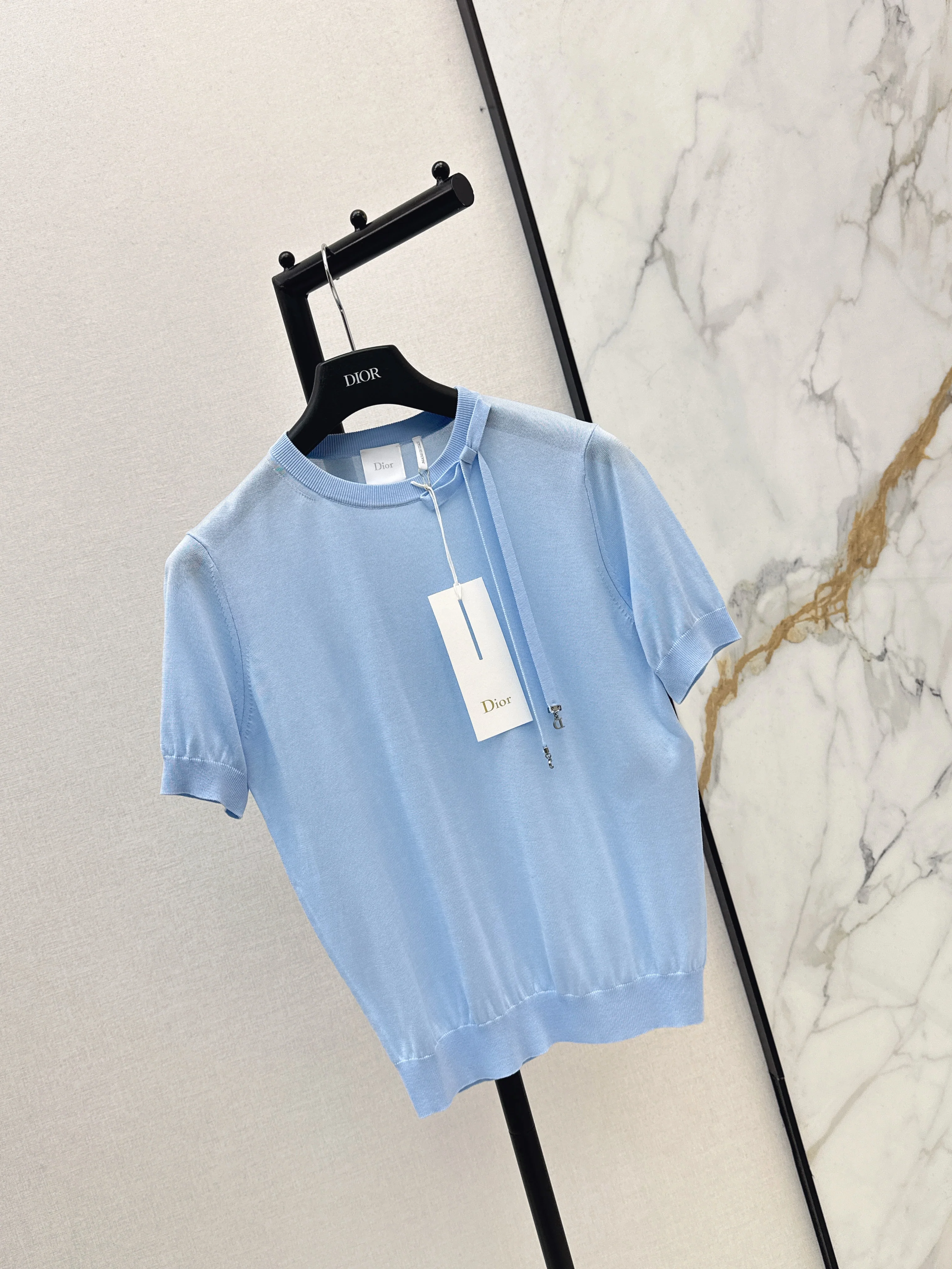 CD 26ss knitted short sleeve sweater