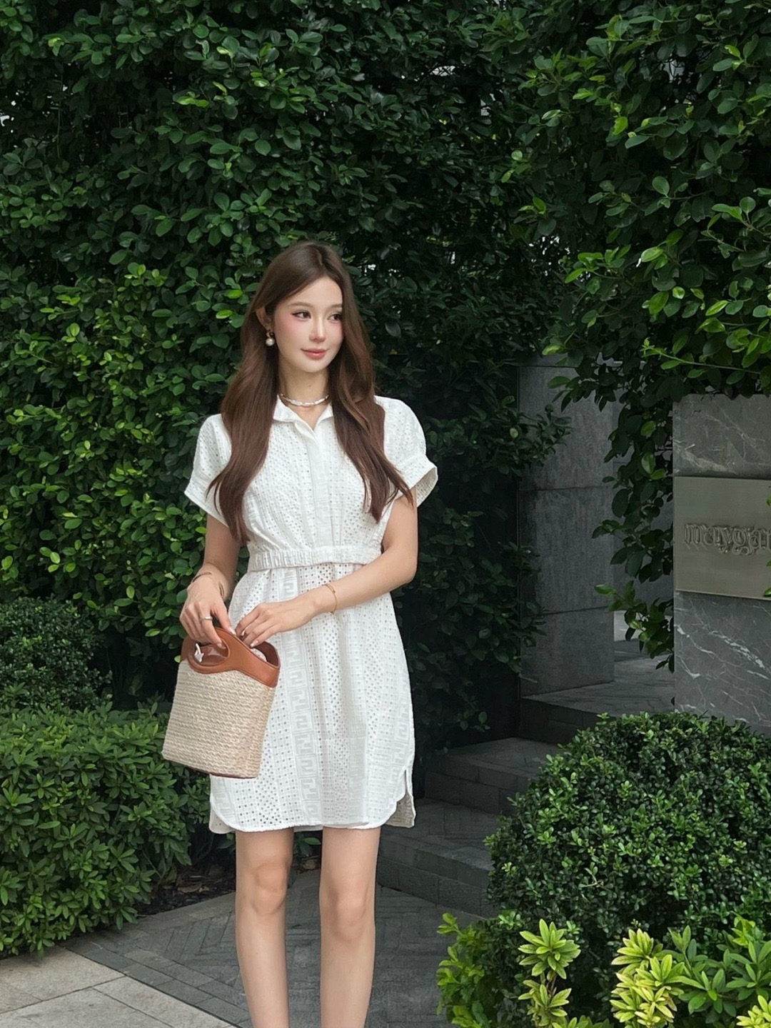 Fen 26ss hollow dress