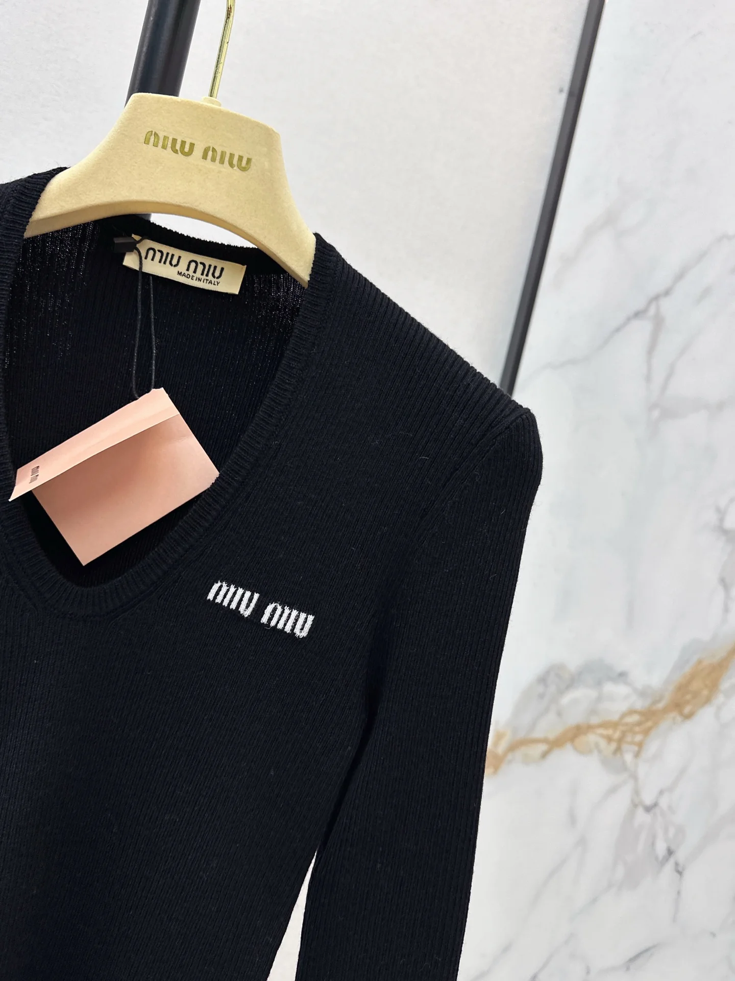 Miu 25fw jacquard  basic tee