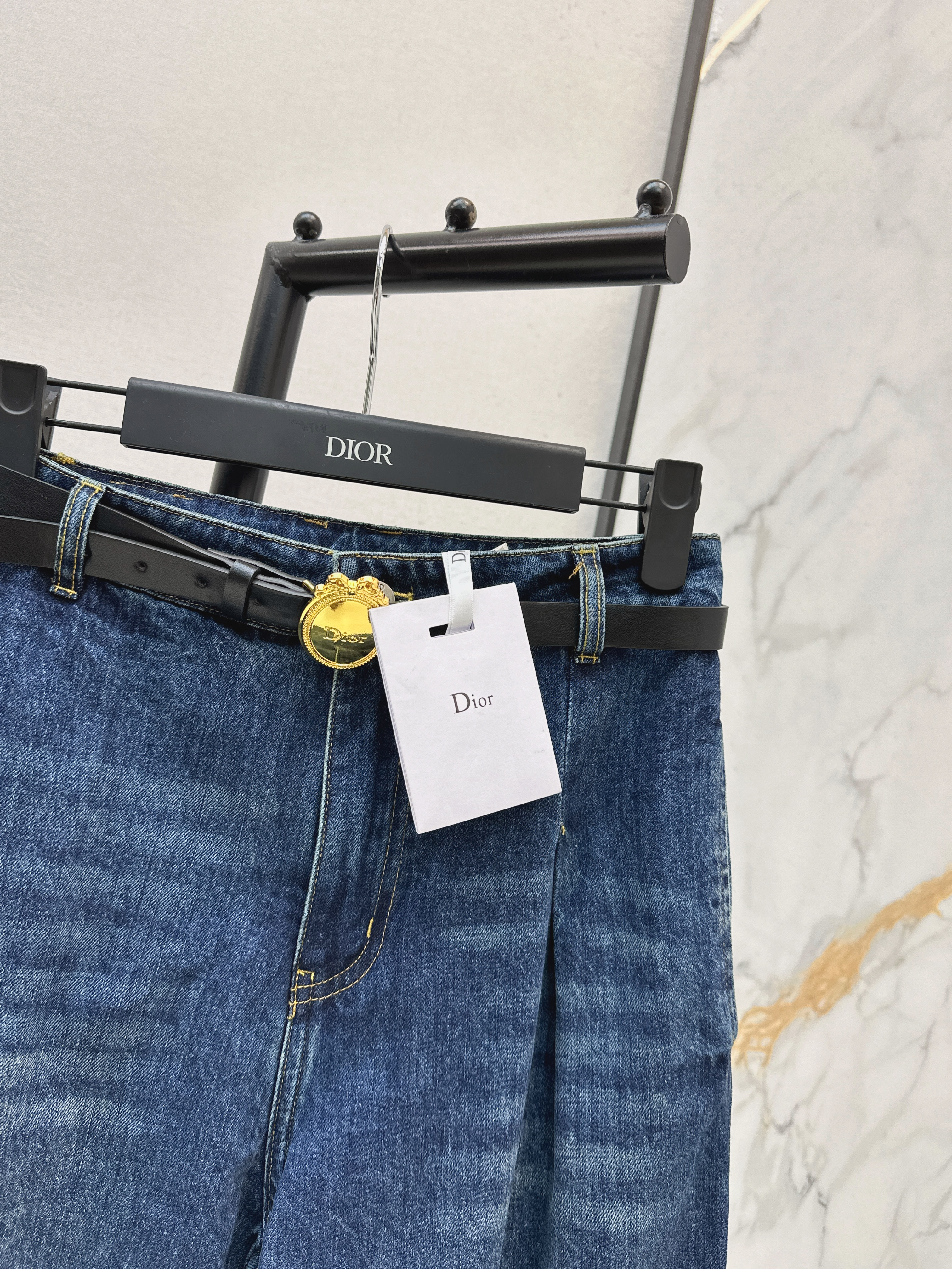 CD 26ss belted jeans