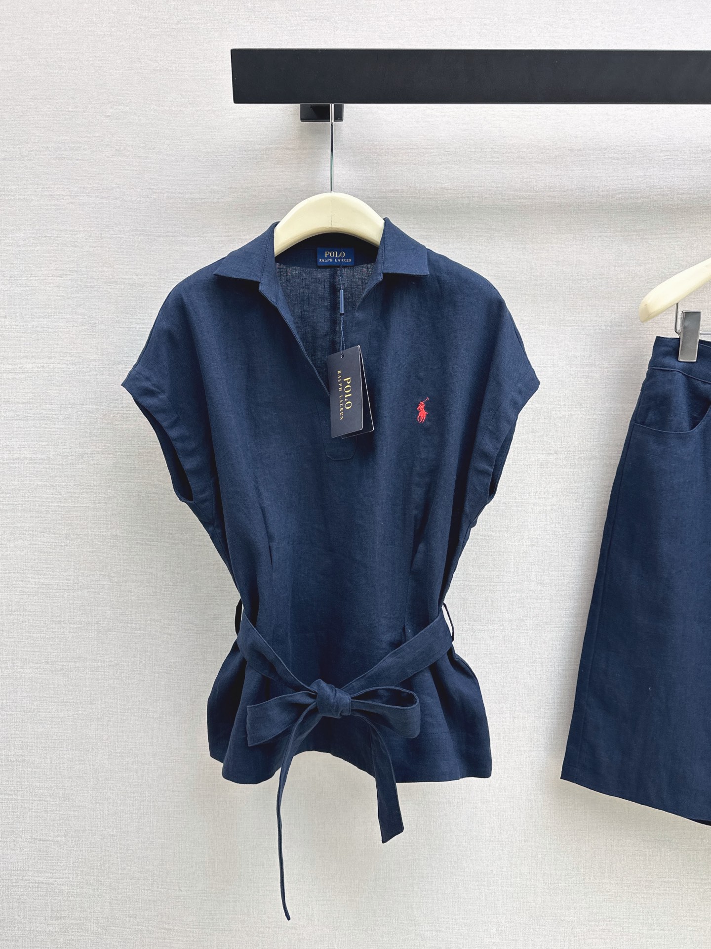 Ralp 26ss embroidery sleeveless shirt