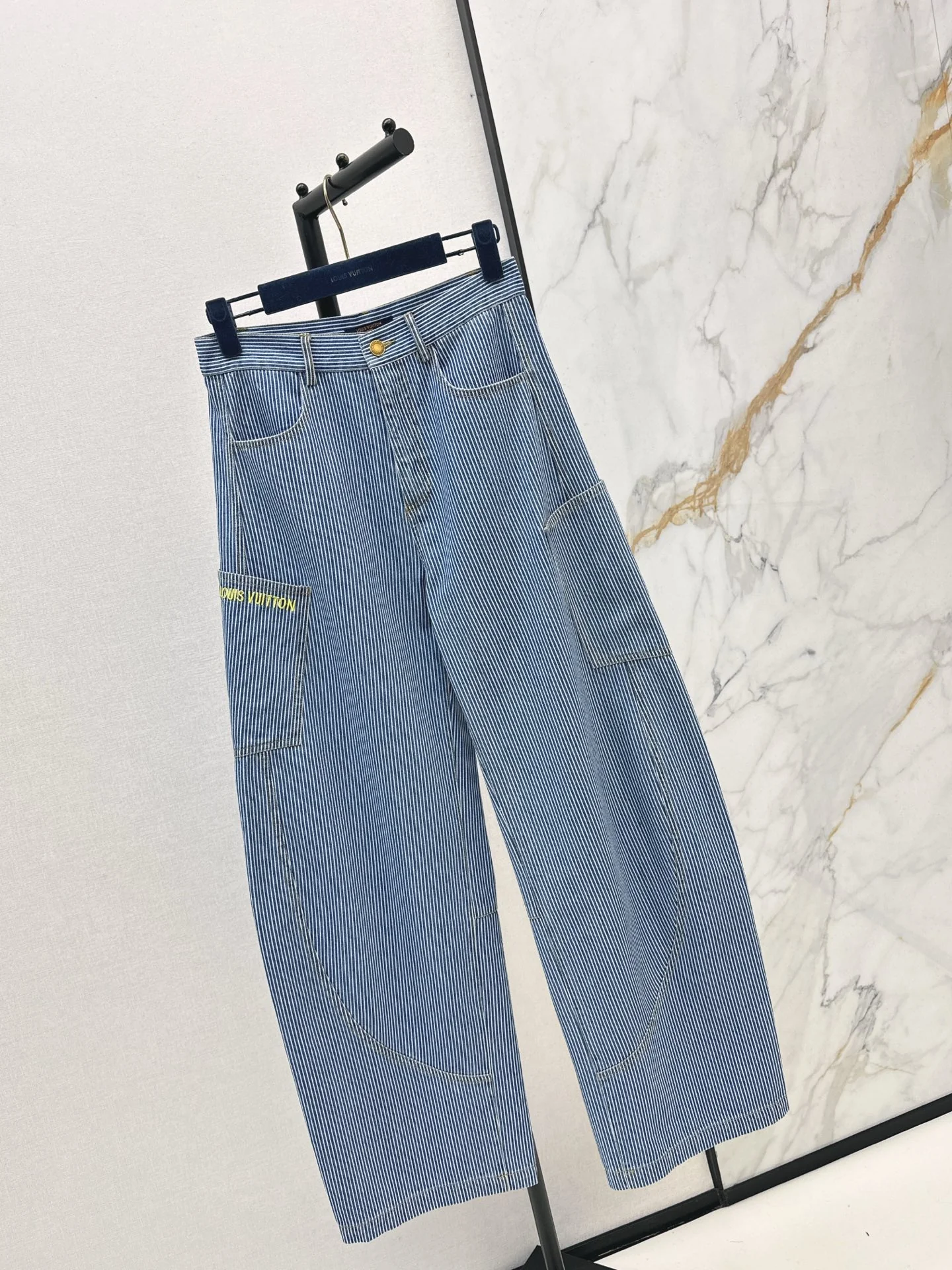 Louis 26ss stripe wide-leg jeans
