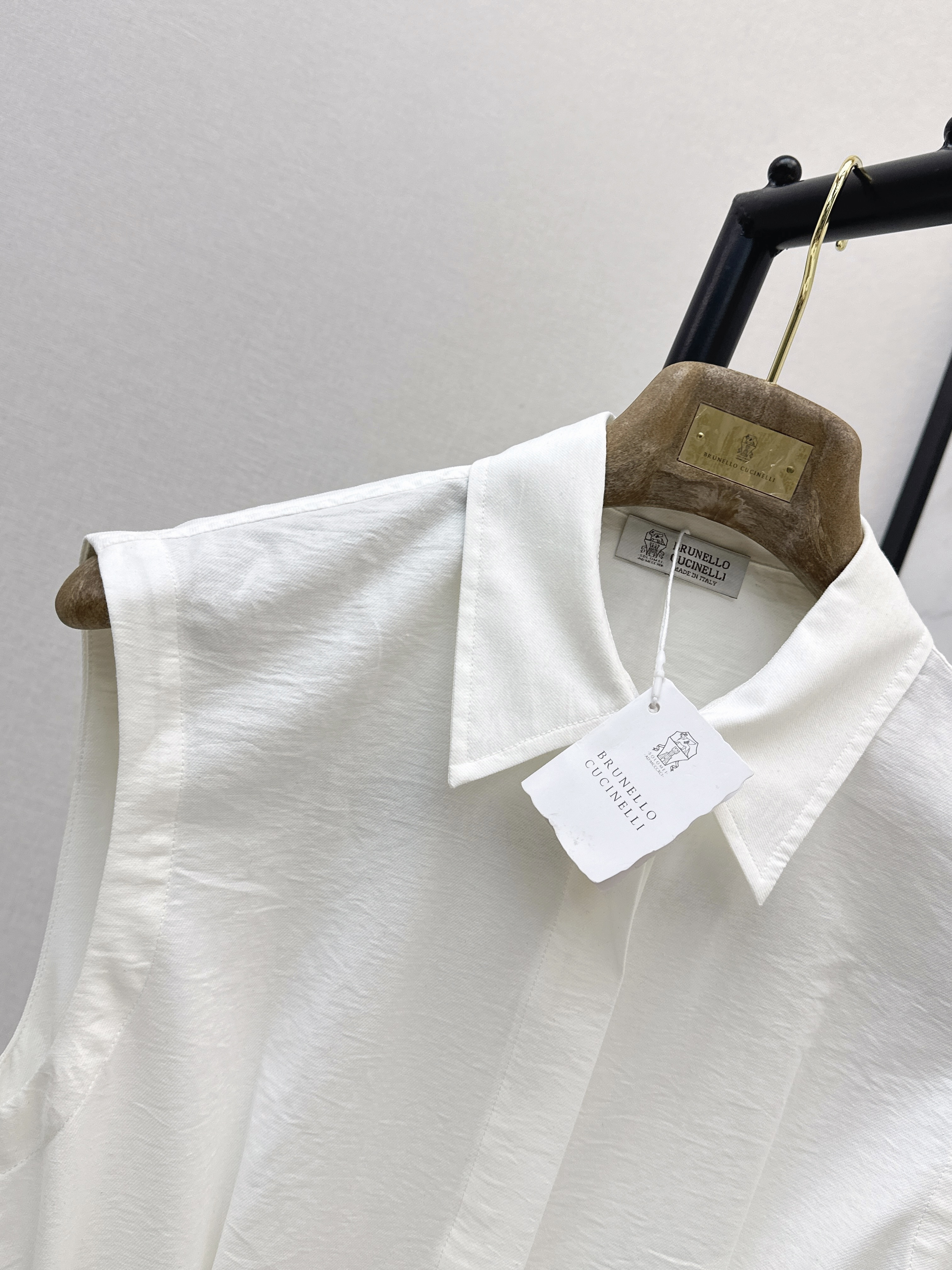 Brun 26ss sleeveless shirt dress