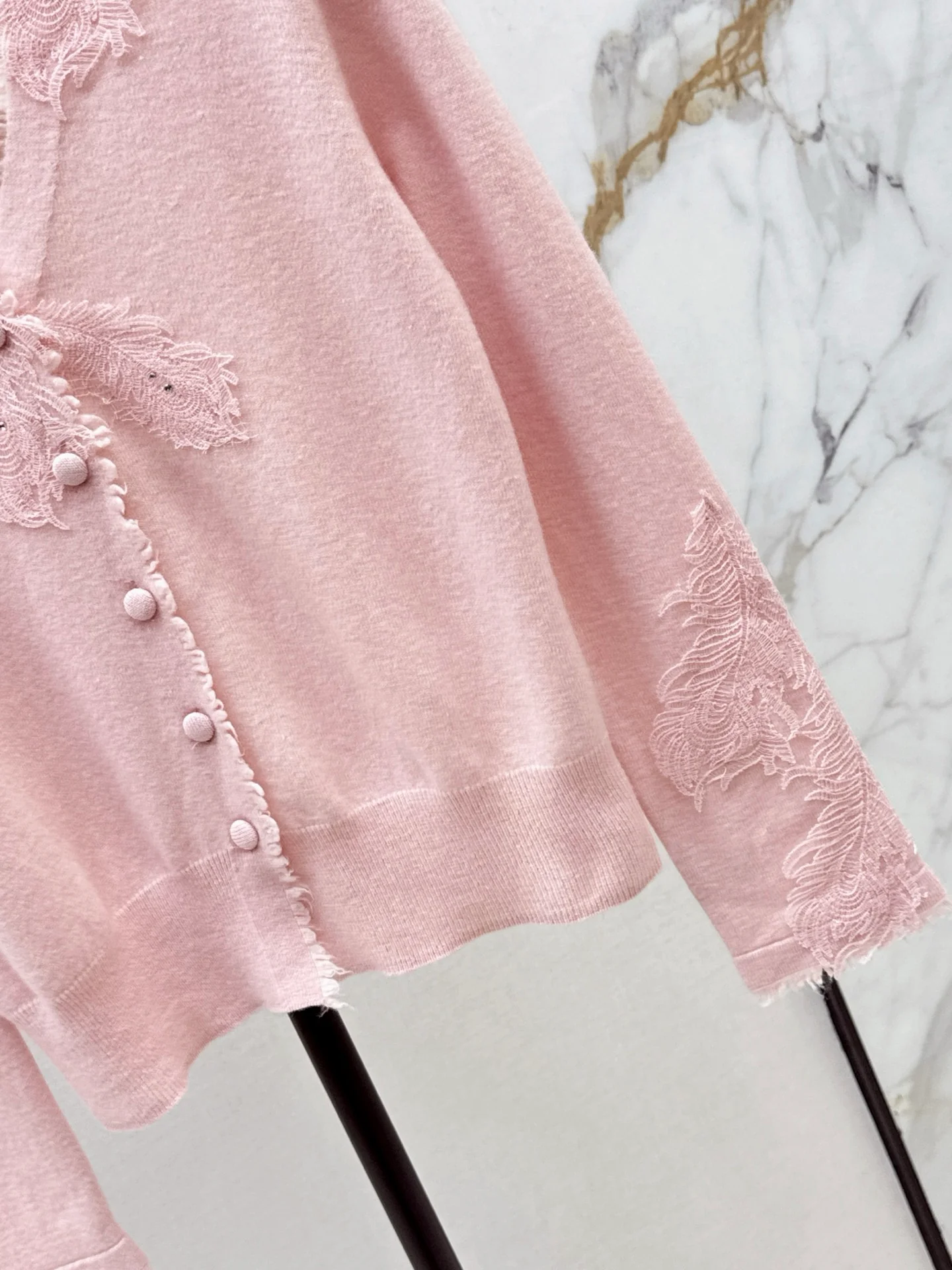 Es 25fw rhinestone cardigan