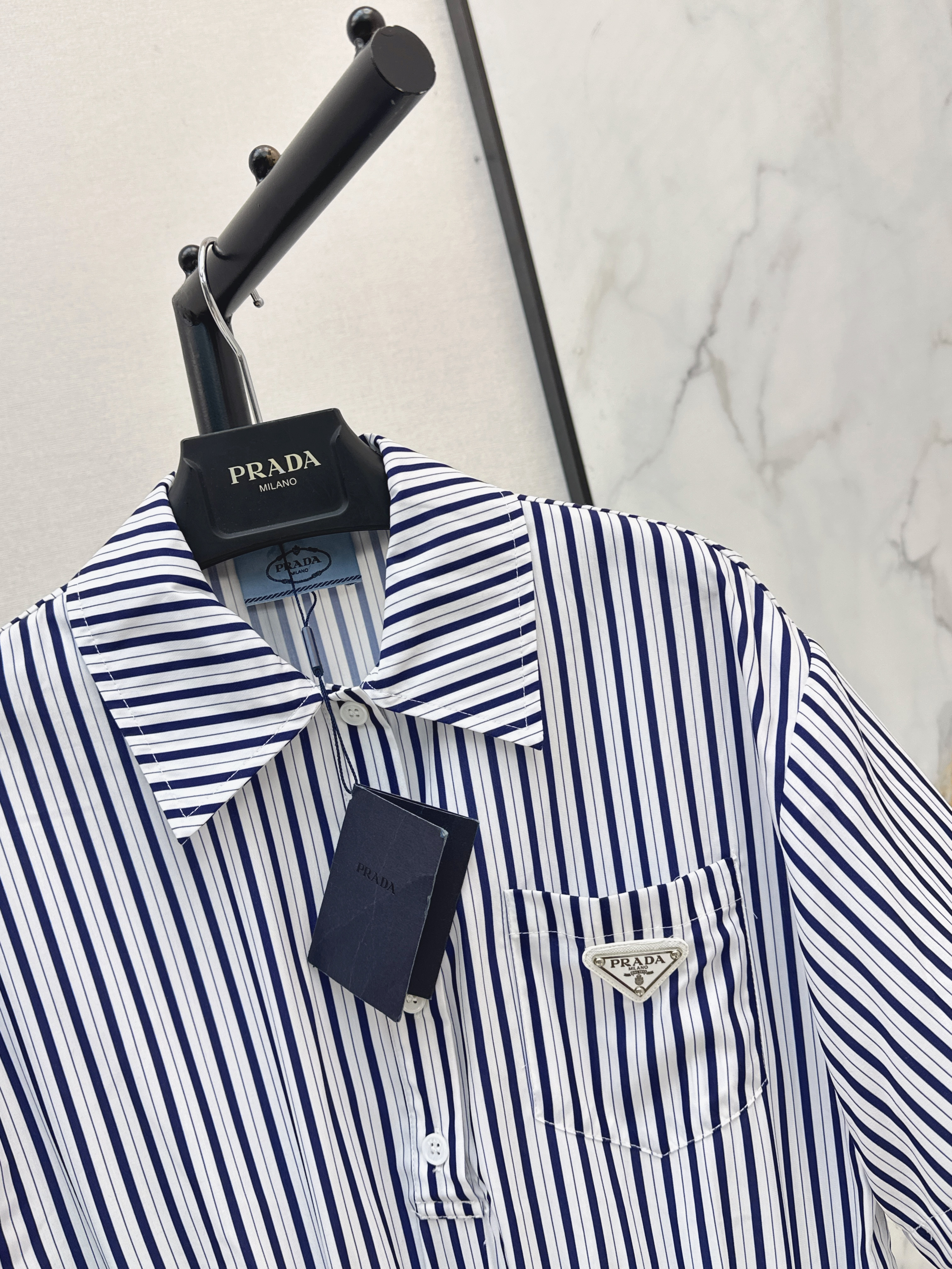 Pra 26ss stripe shirt dress