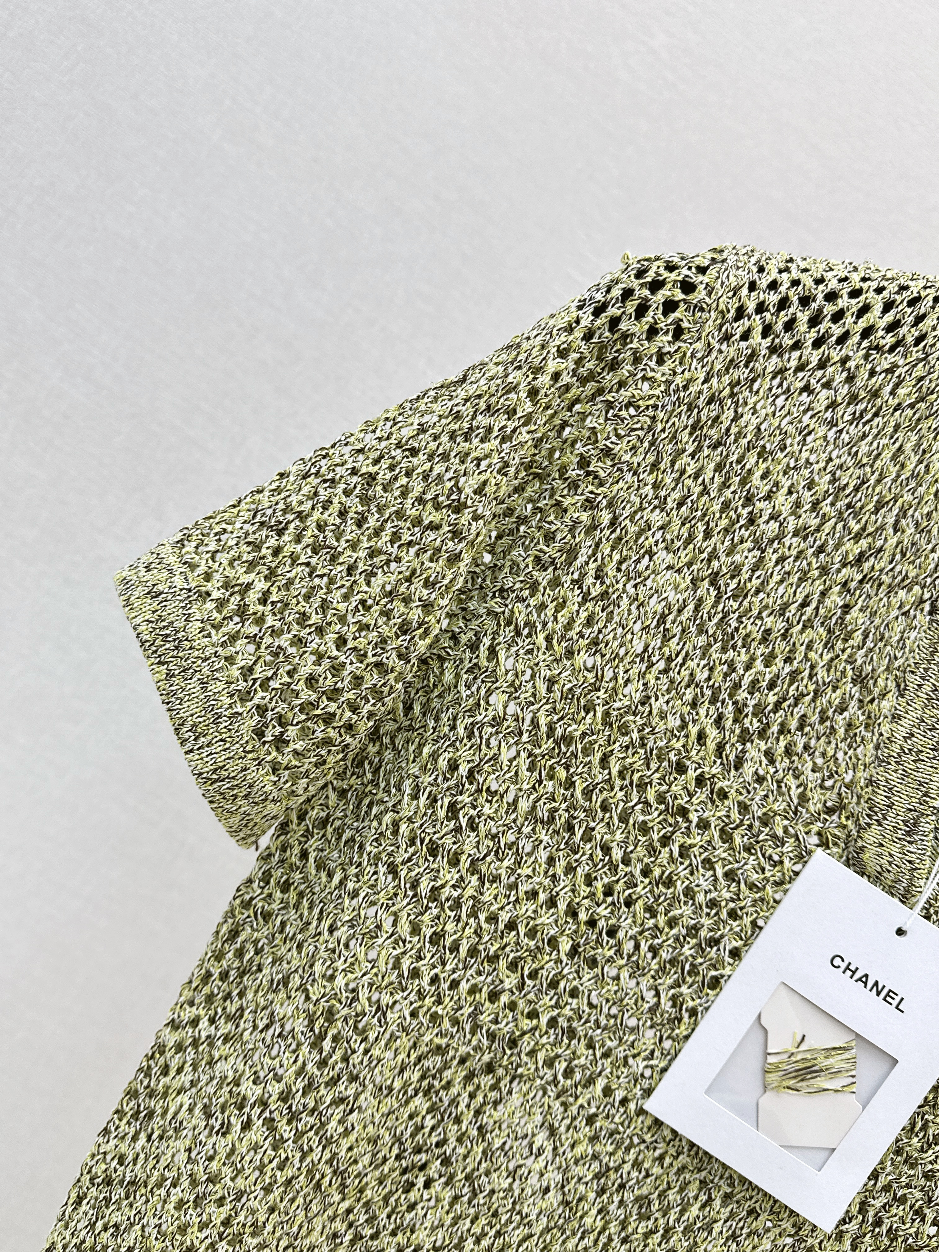 Chan 26ss hollow knit top