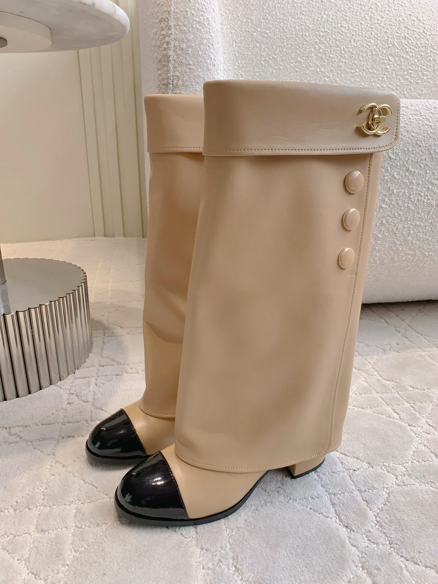 Chan 25fw cuff boots