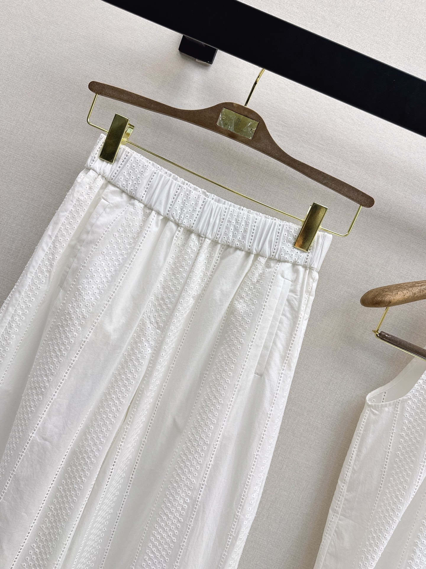 Brun 26ss sleeveless A-line top pants set